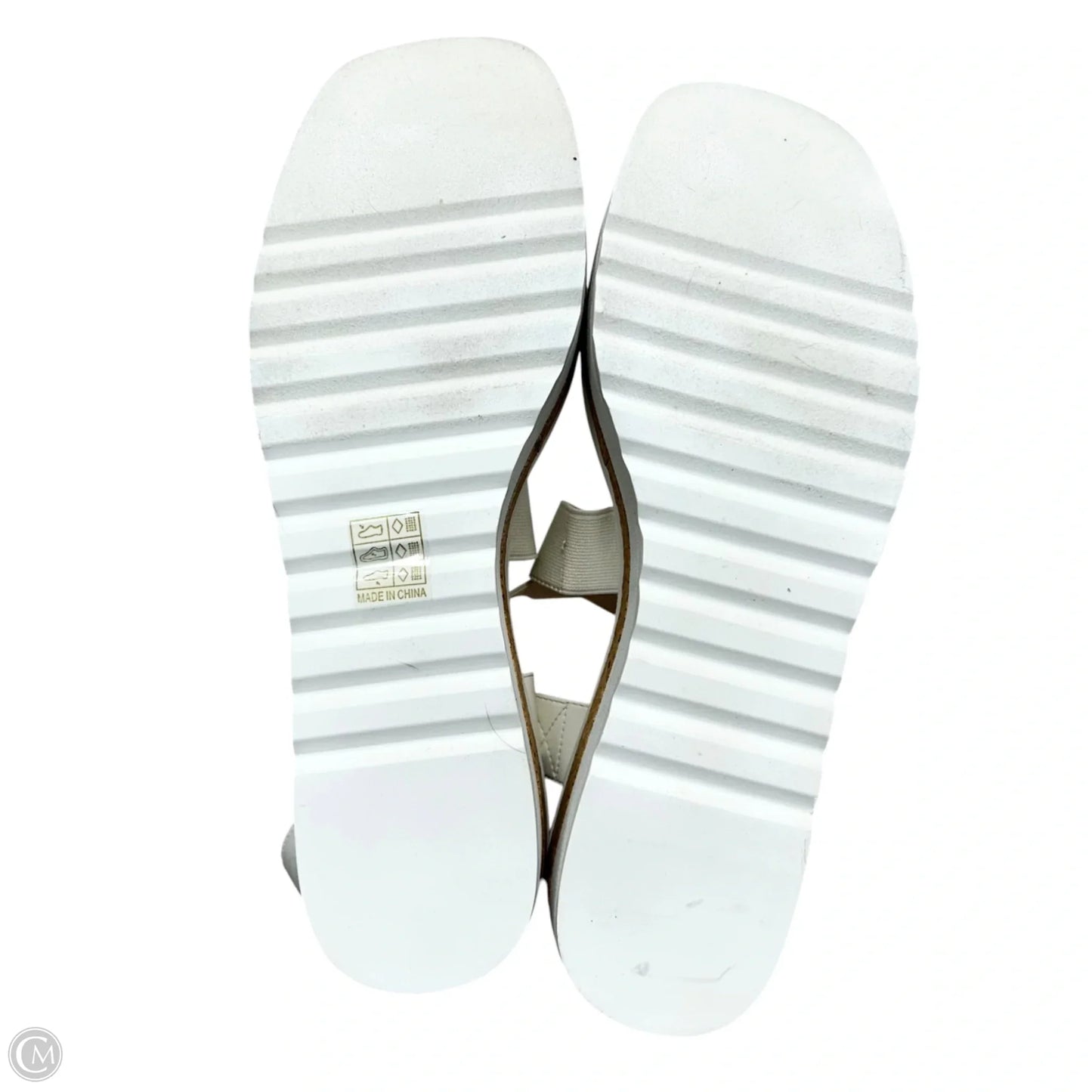 Sandals Heels Platform By Dream Pairs In White, Size: 11