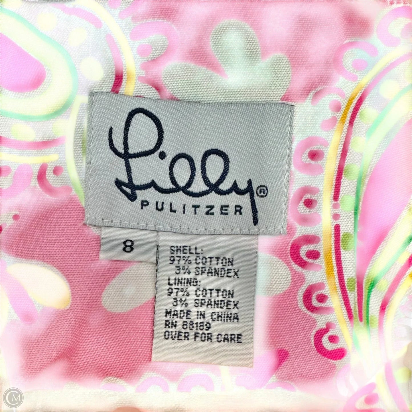 Dress Designer By Lilly Pulitzer In Pink & White, Size: M