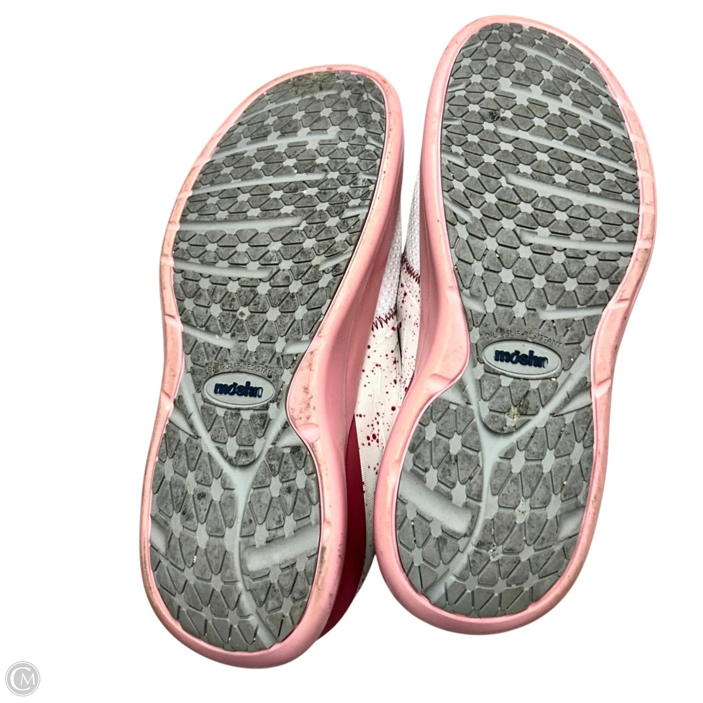 Shoes Athletic By Moshn By Klogs In Pink & White, Size: 7