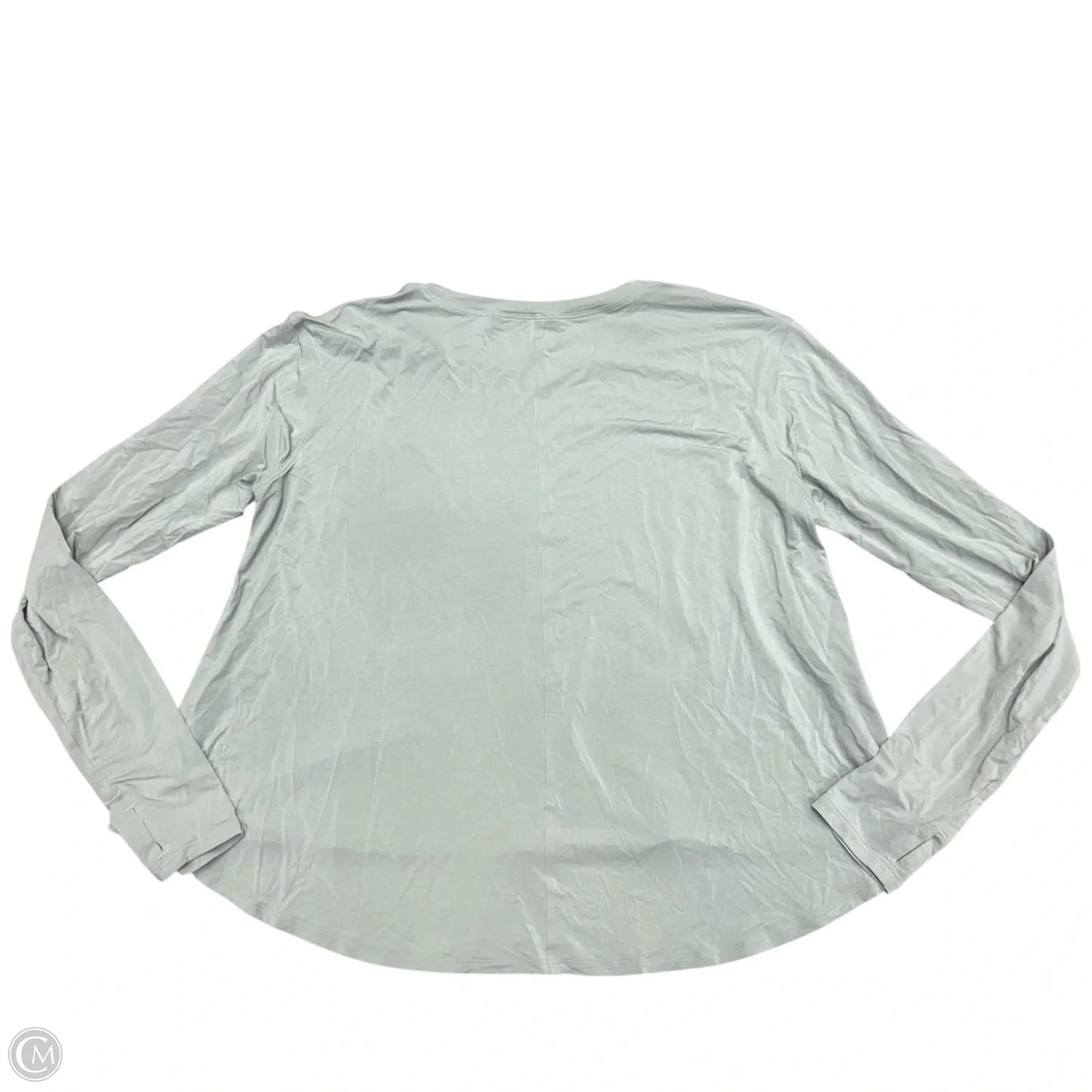 Athletic Top Long Sleeve Crewneck By Lululemon In Grey, Size: S