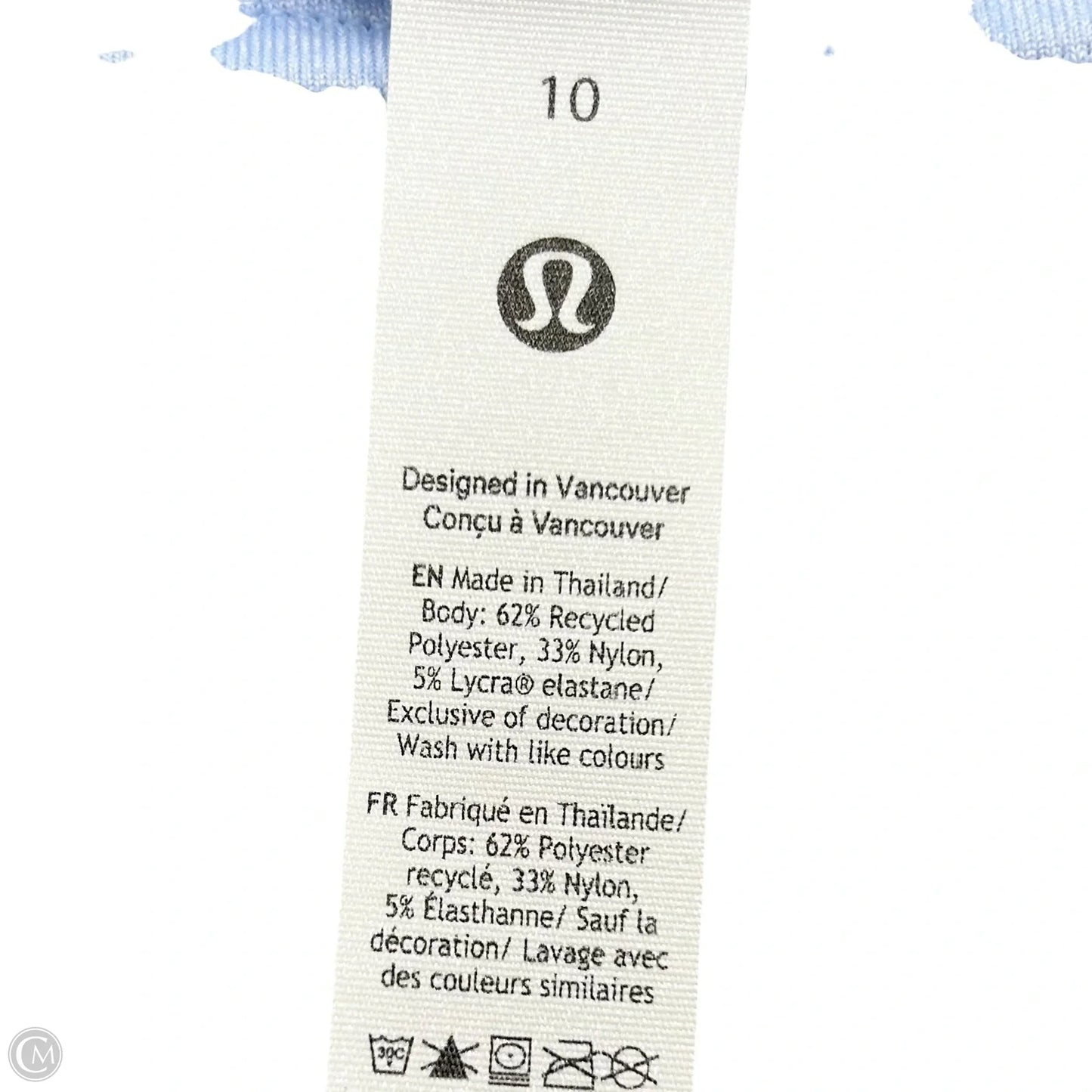 Athletic Tank Top By Lululemon In Blue, Size: M