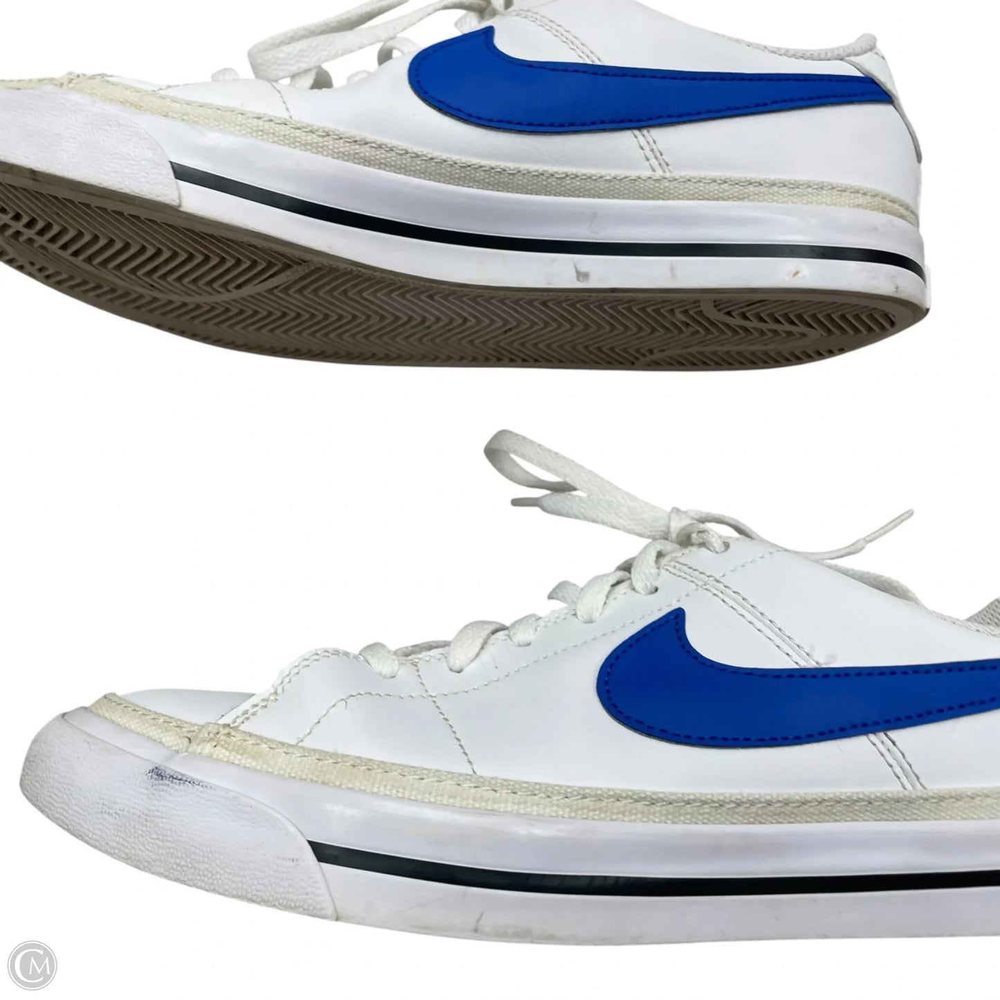 Shoes Sneakers By Nike In Blue & White, Size: 8.5