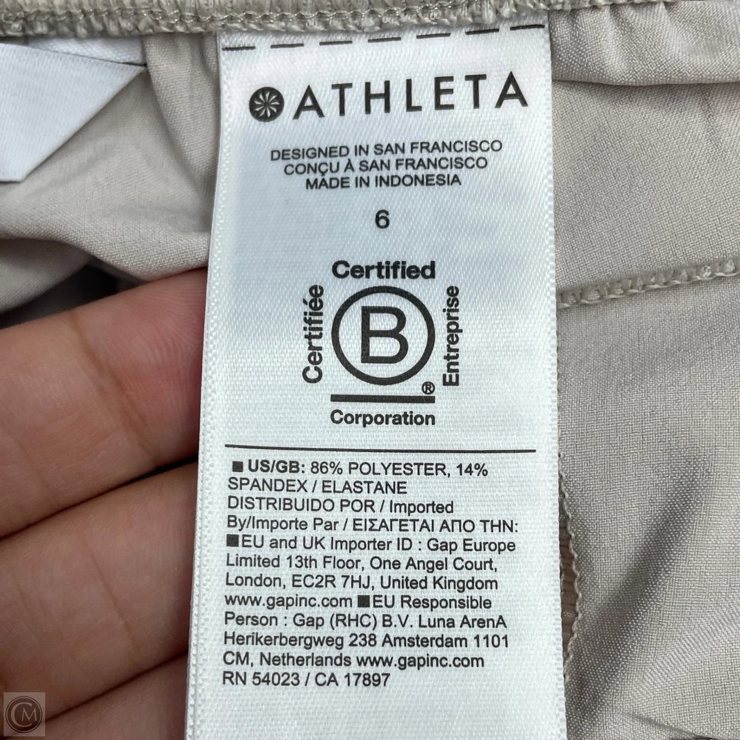Athletic Pants By Athleta In Cream, Size: S