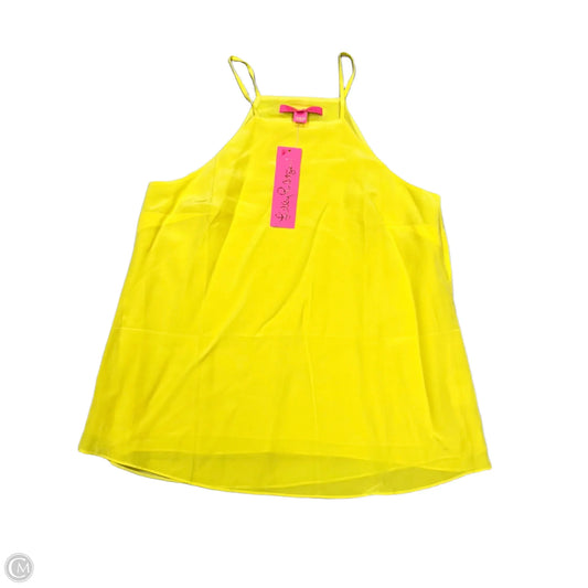 Top Sleeveless Designer By Lilly Pulitzer In Yellow, Size: S