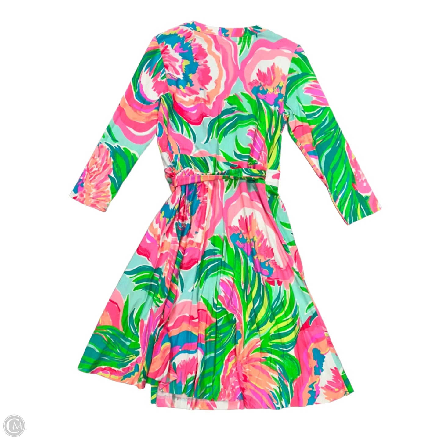 Dress Designer By Lilly Pulitzer In Green & Pink, Size: Xs