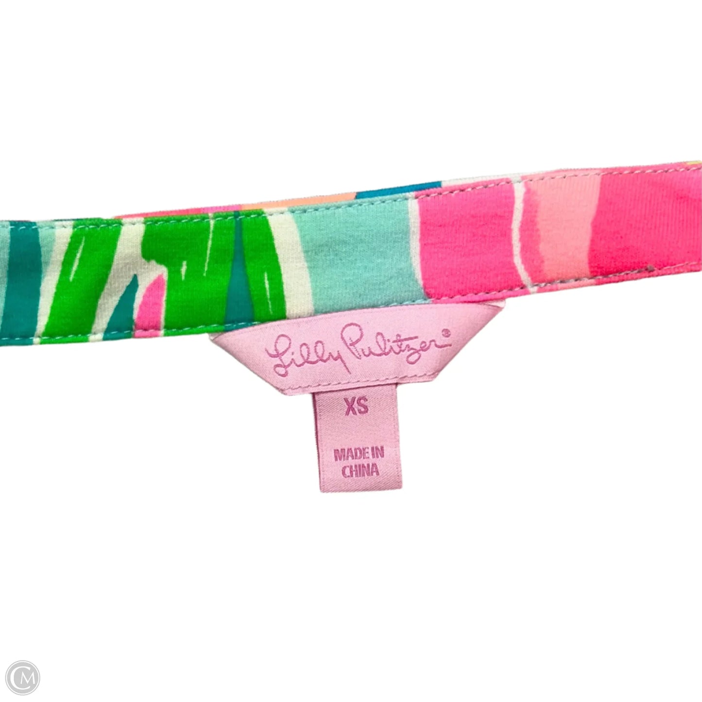 Dress Designer By Lilly Pulitzer In Green & Pink, Size: Xs