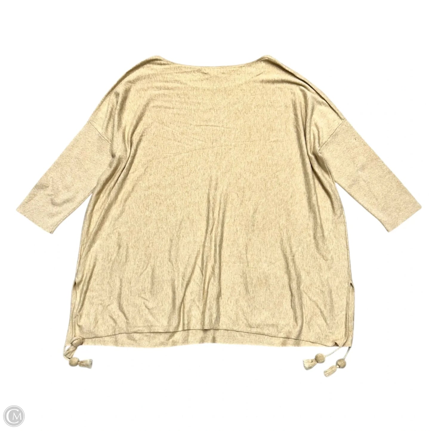 Top Long Sleeve Designer By Lilly Pulitzer In Tan, Size: Xl