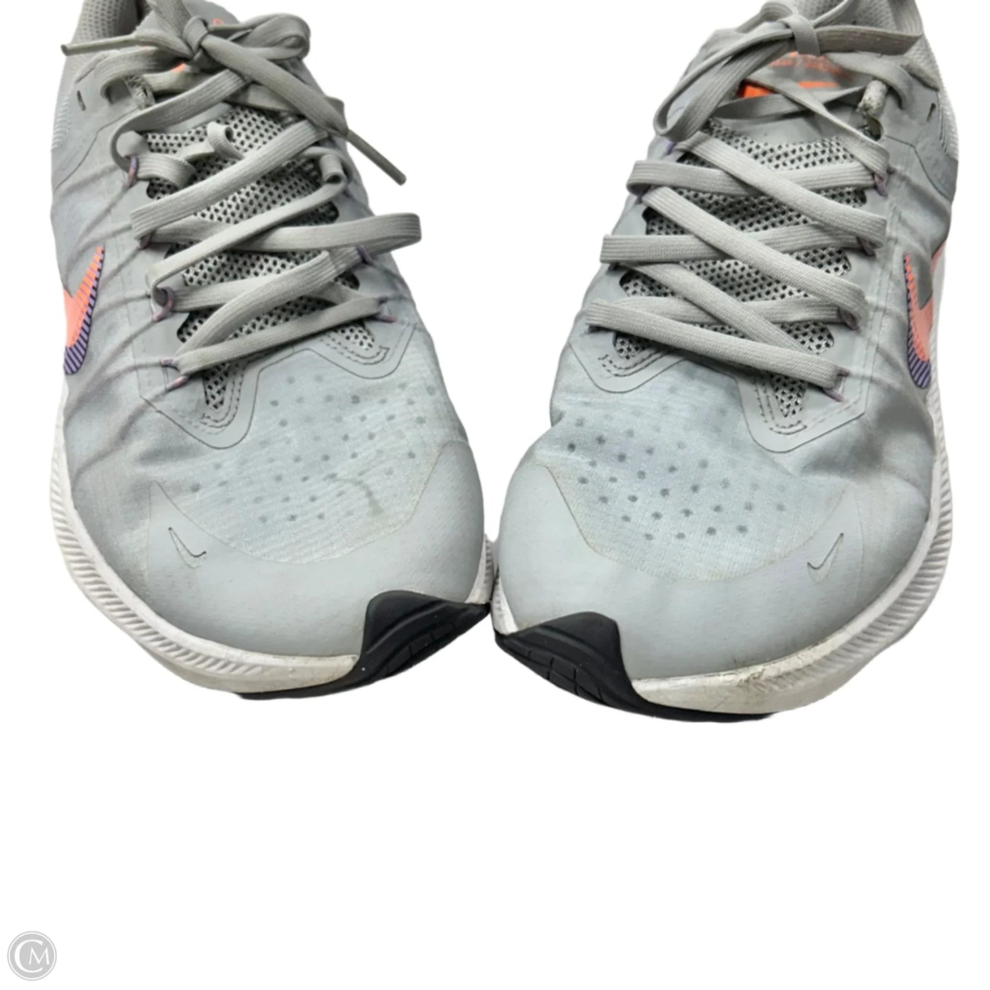 Shoes Athletic By Nike In Grey & Orange, Size: 9