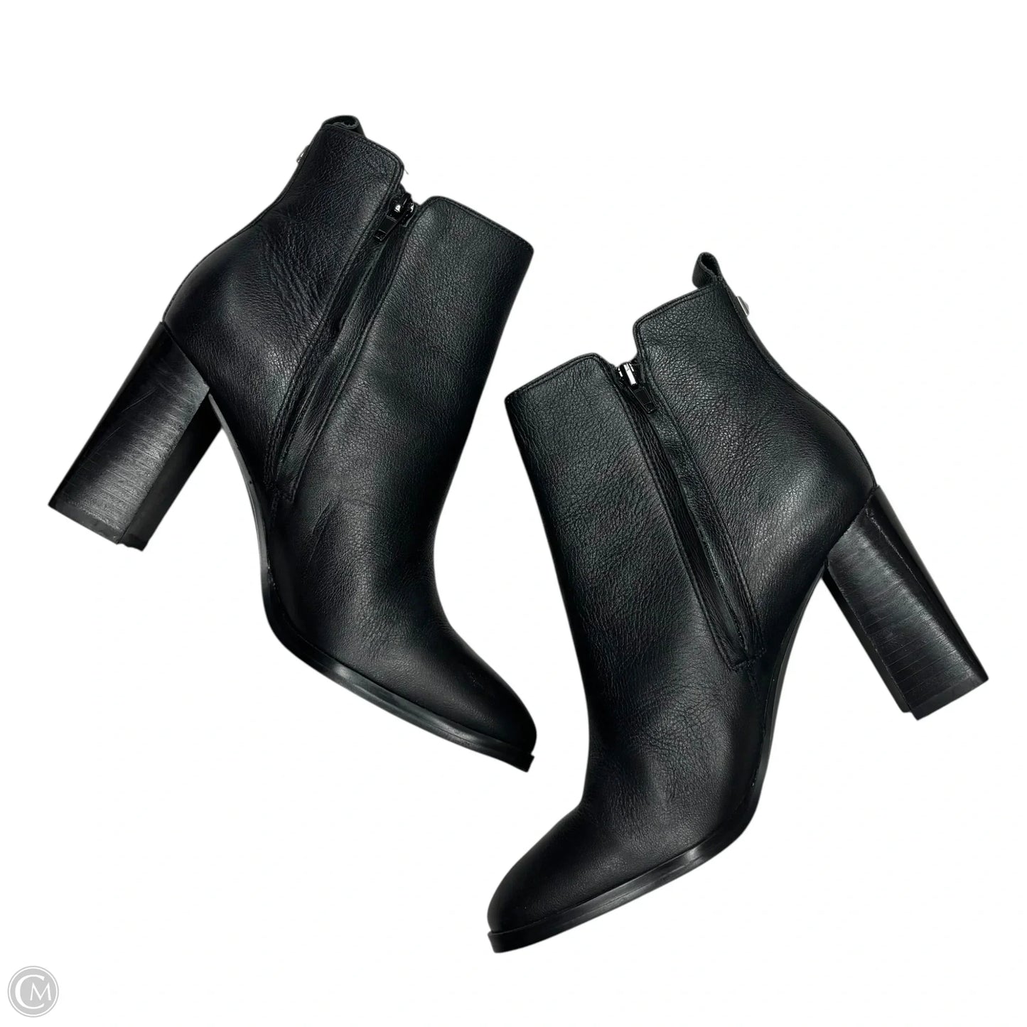 Boots Ankle Heels By Nine West In Black, Size: 7