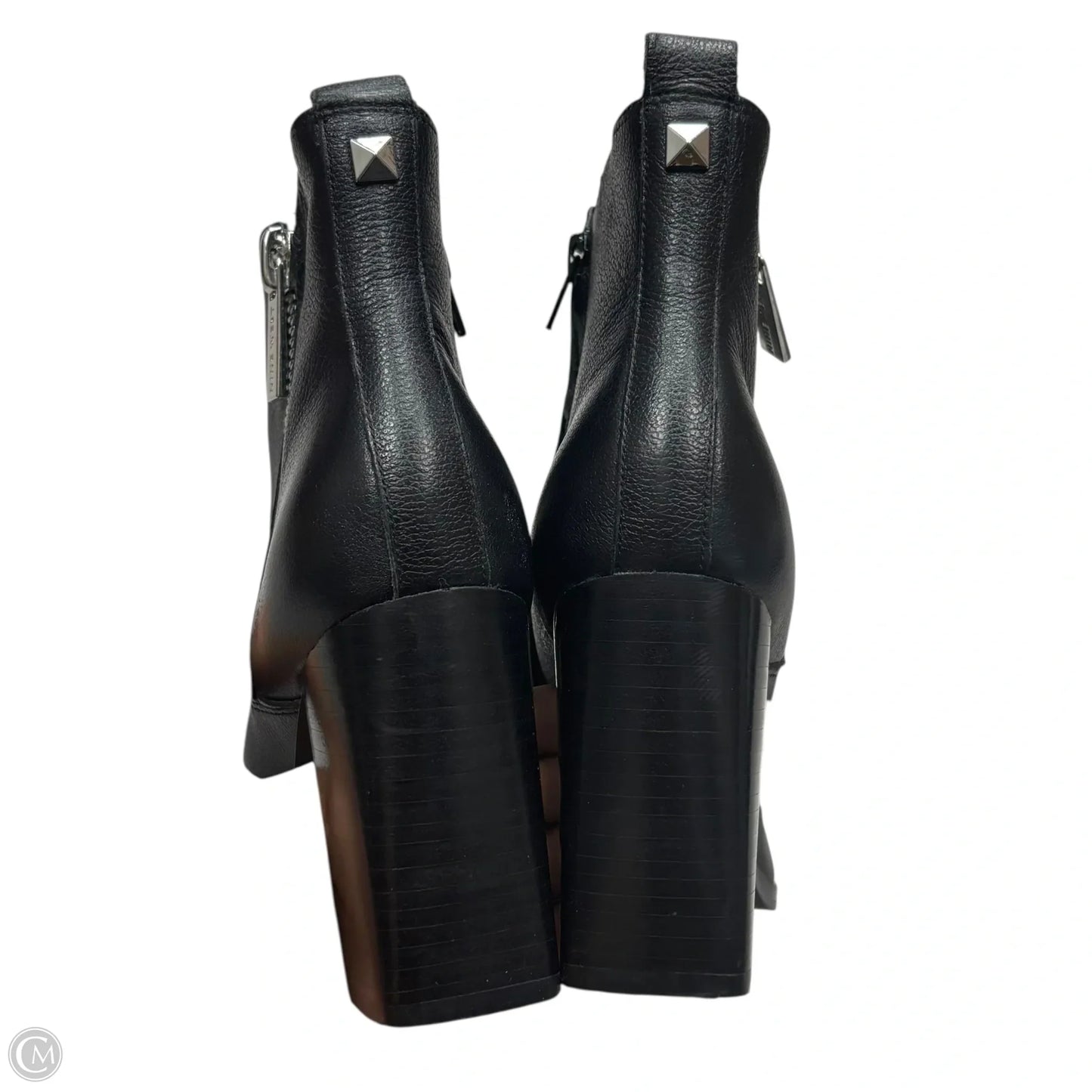 Boots Ankle Heels By Nine West In Black, Size: 7