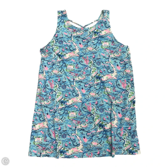 Dress Designer By Lilly Pulitzer In Tropical Print, Size: Xxl