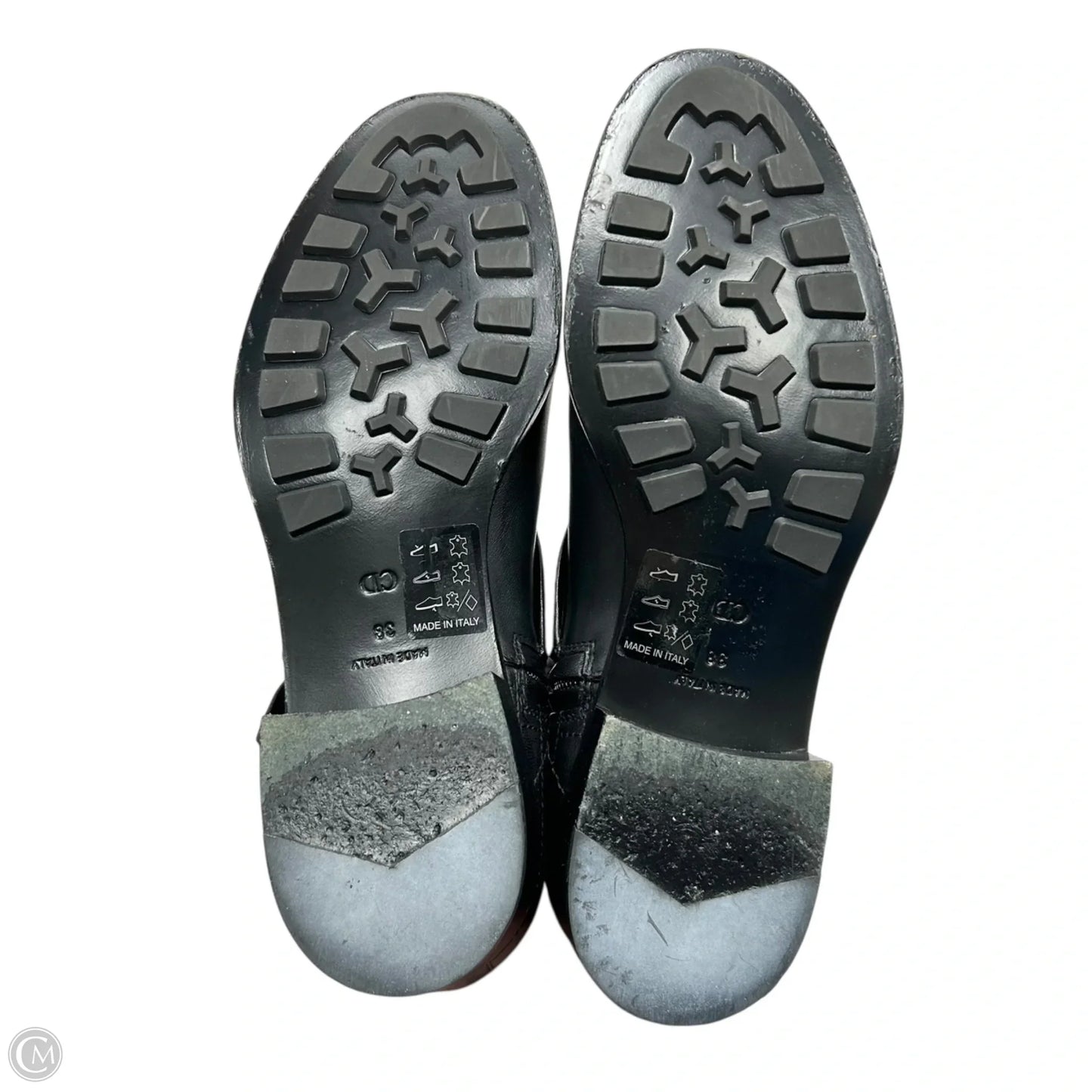 Boots Luxury Designer By Dior In Black, Size: 7.5