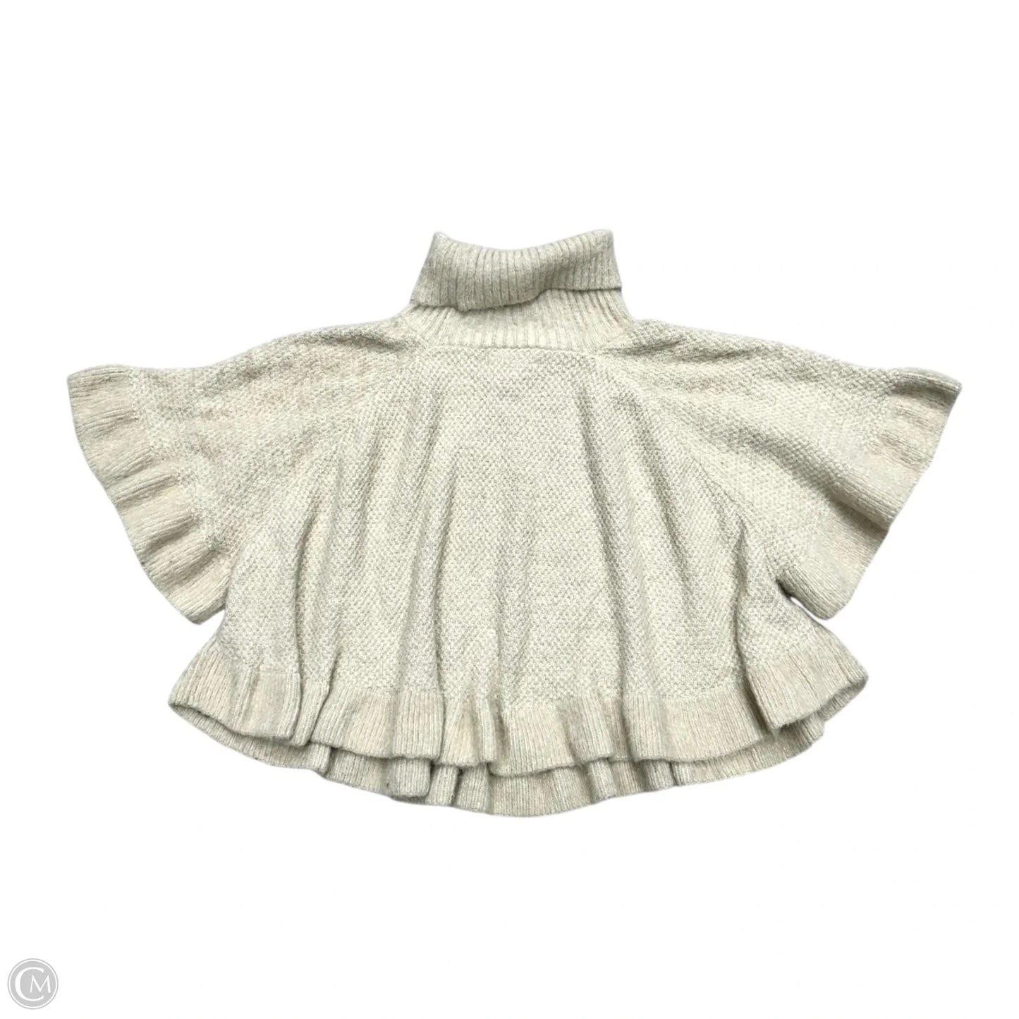Poncho By Anthropologie In Tan, Size: Osfm