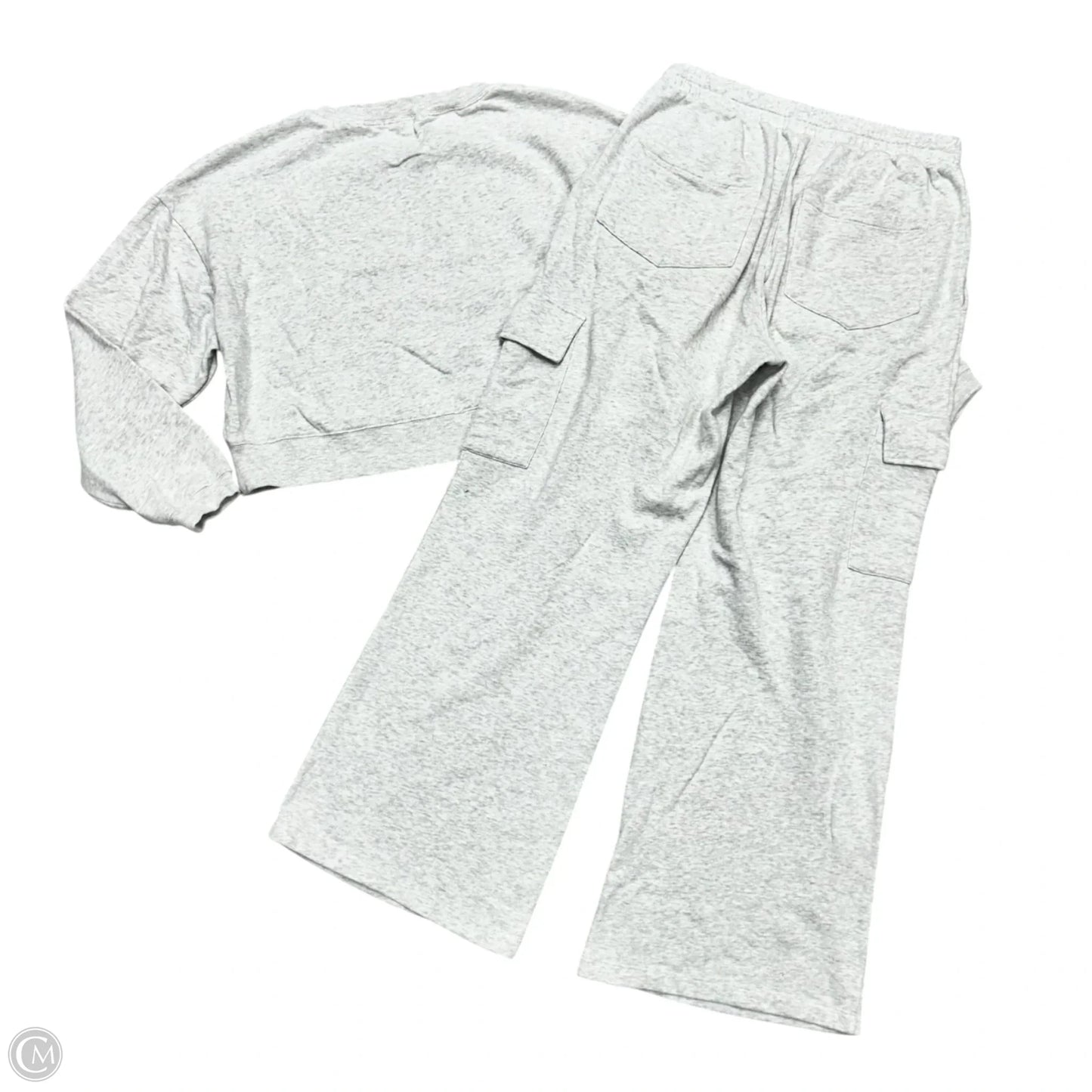 Athletic Pants 2pc By Chaser In Grey, Size: S