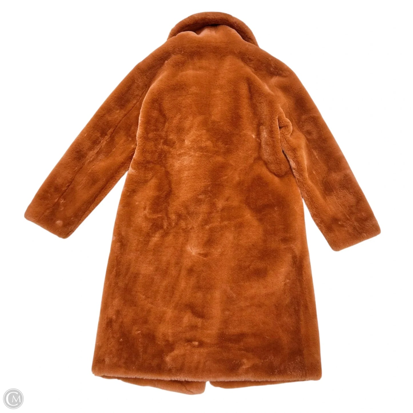 Coat Faux Fur & Sherpa By Cliche In Orange, Size: S