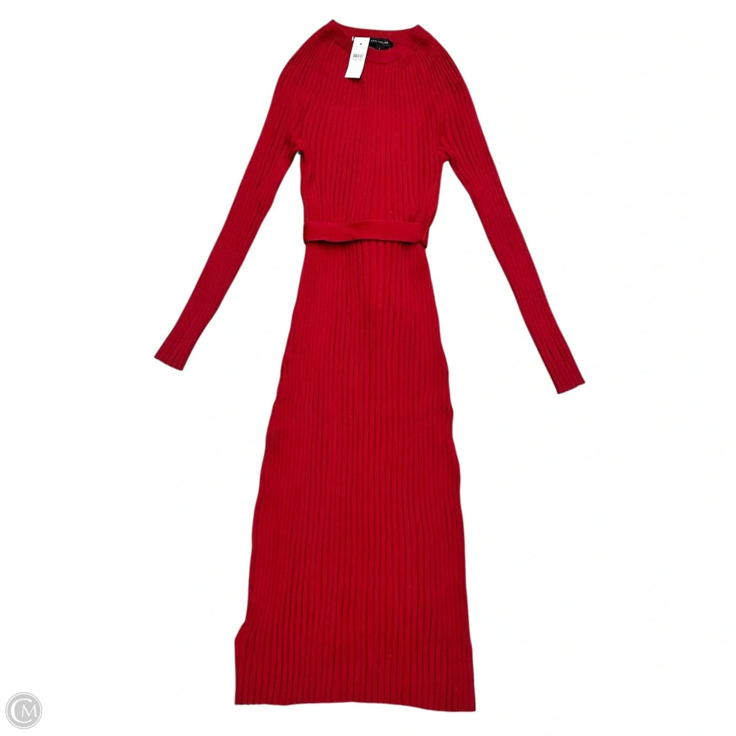 Dress Sweater By Ann Taylor In Red, Size: S