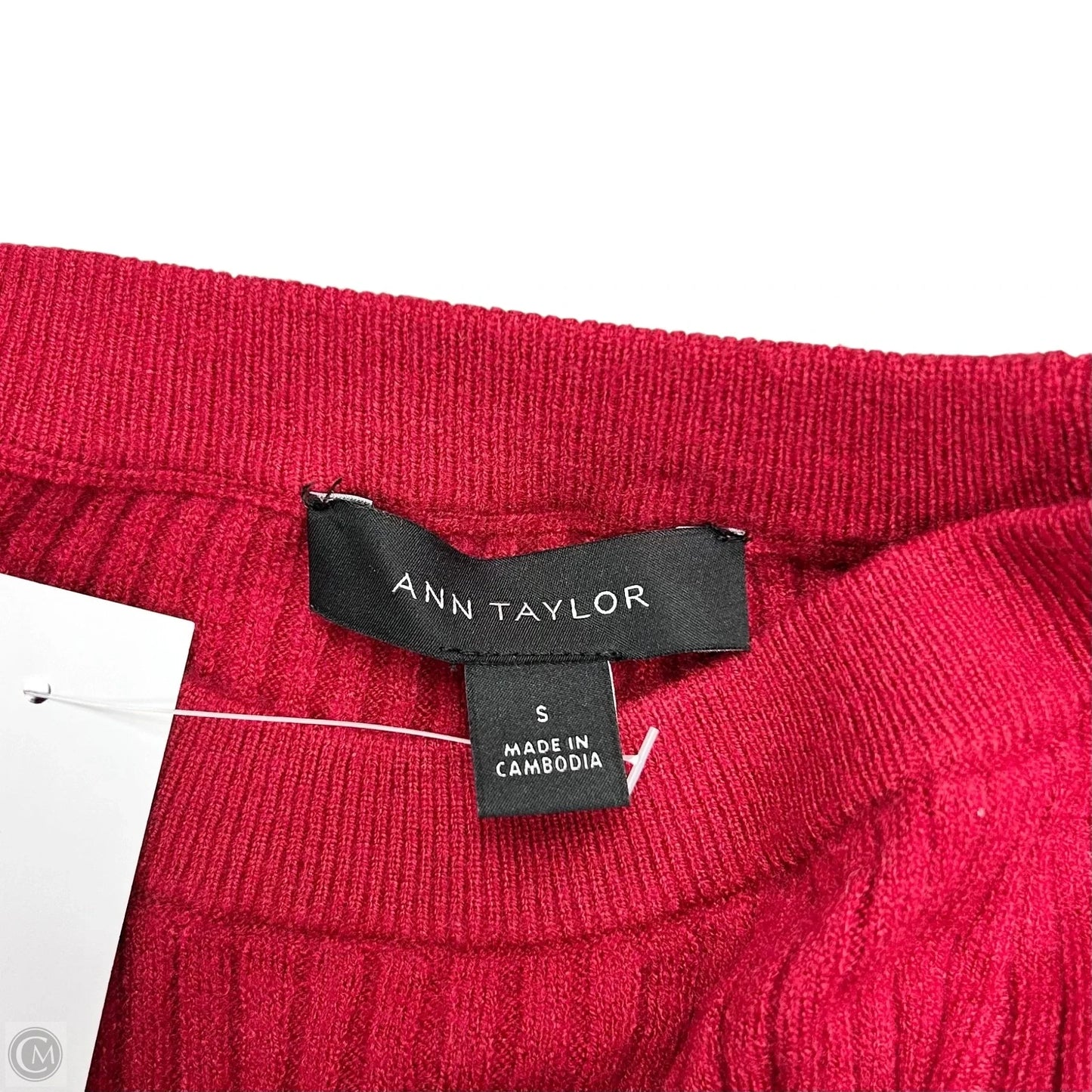 Dress Sweater By Ann Taylor In Red, Size: S