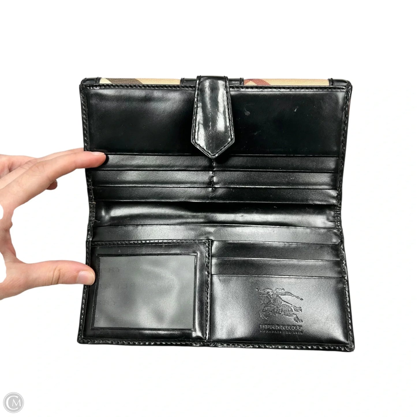 Wallet Luxury Designer By Burberry, Size: Large