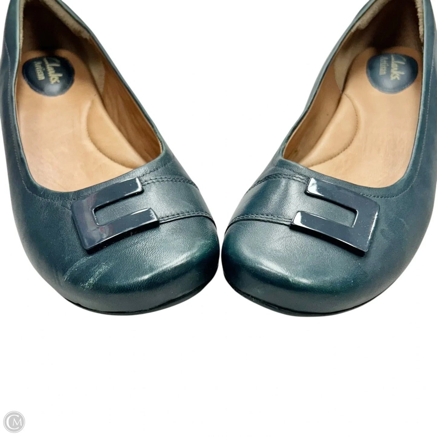 Shoes Flats By Clarks In Teal, Size: 8.5