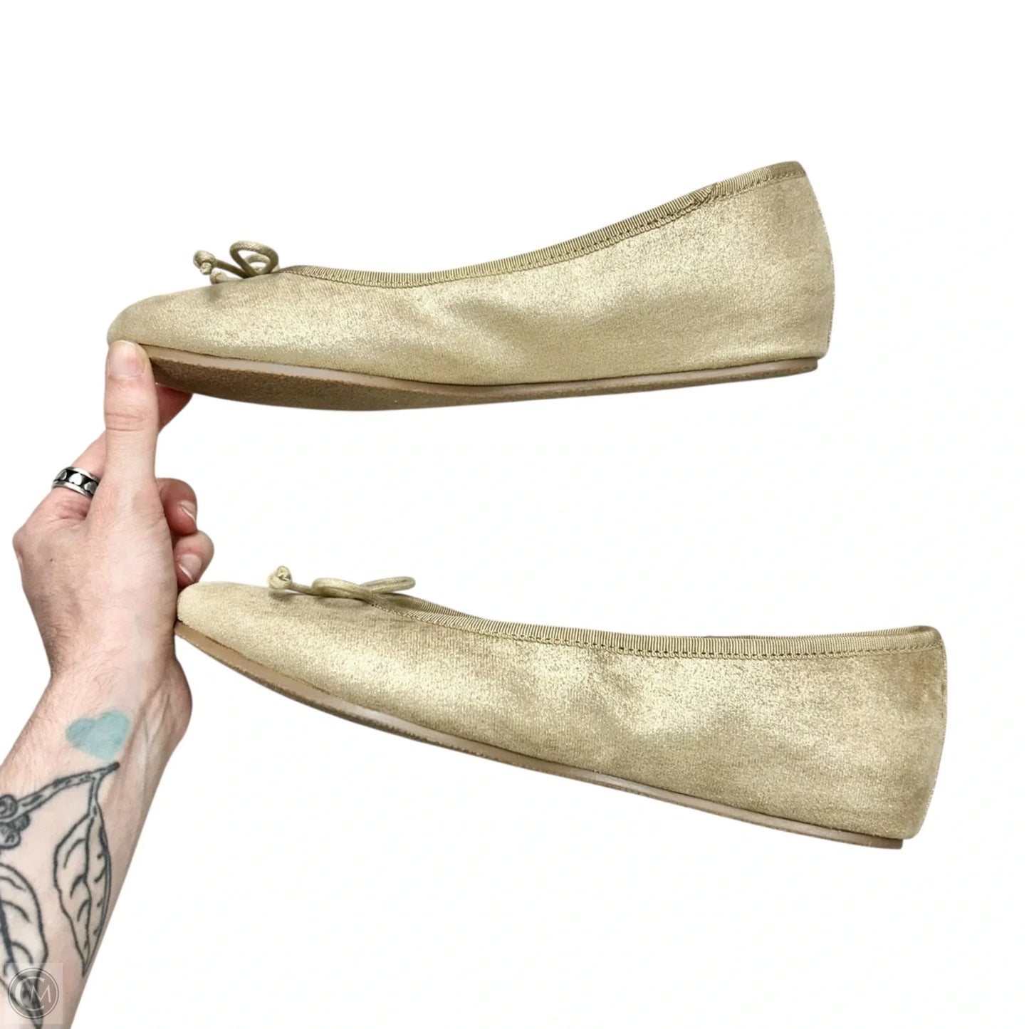 Shoes Flats By Talbots In Gold, Size: 9