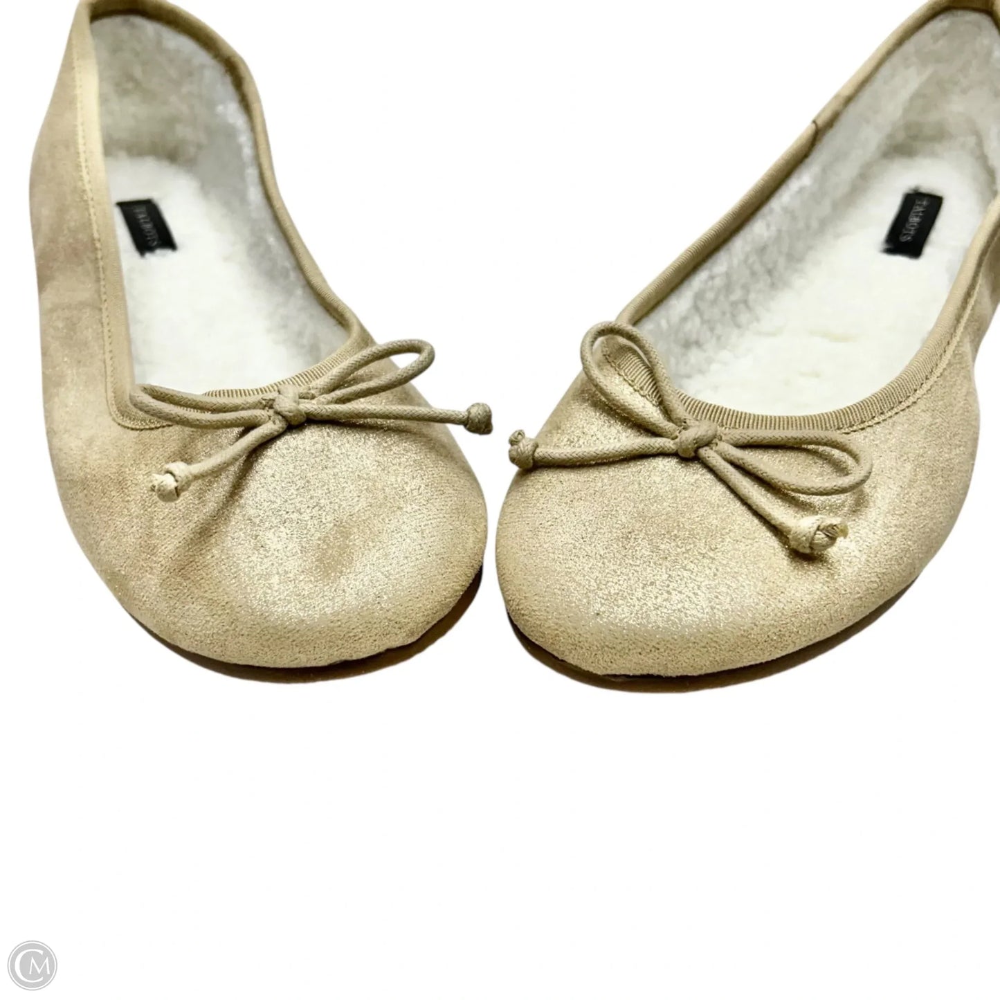 Shoes Flats By Talbots In Gold, Size: 9
