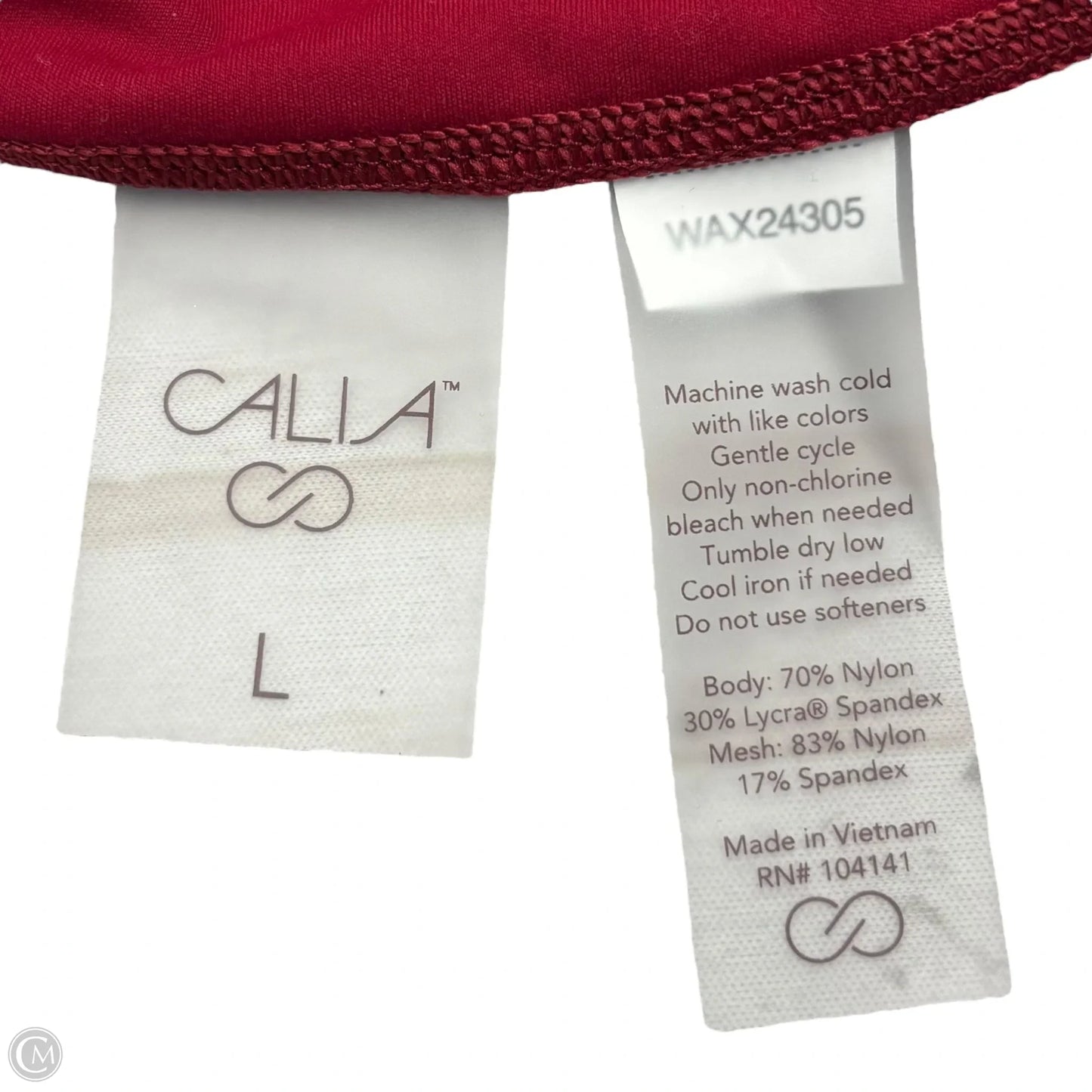 Athletic Pants 2pc By Calia In Red, Size: L
