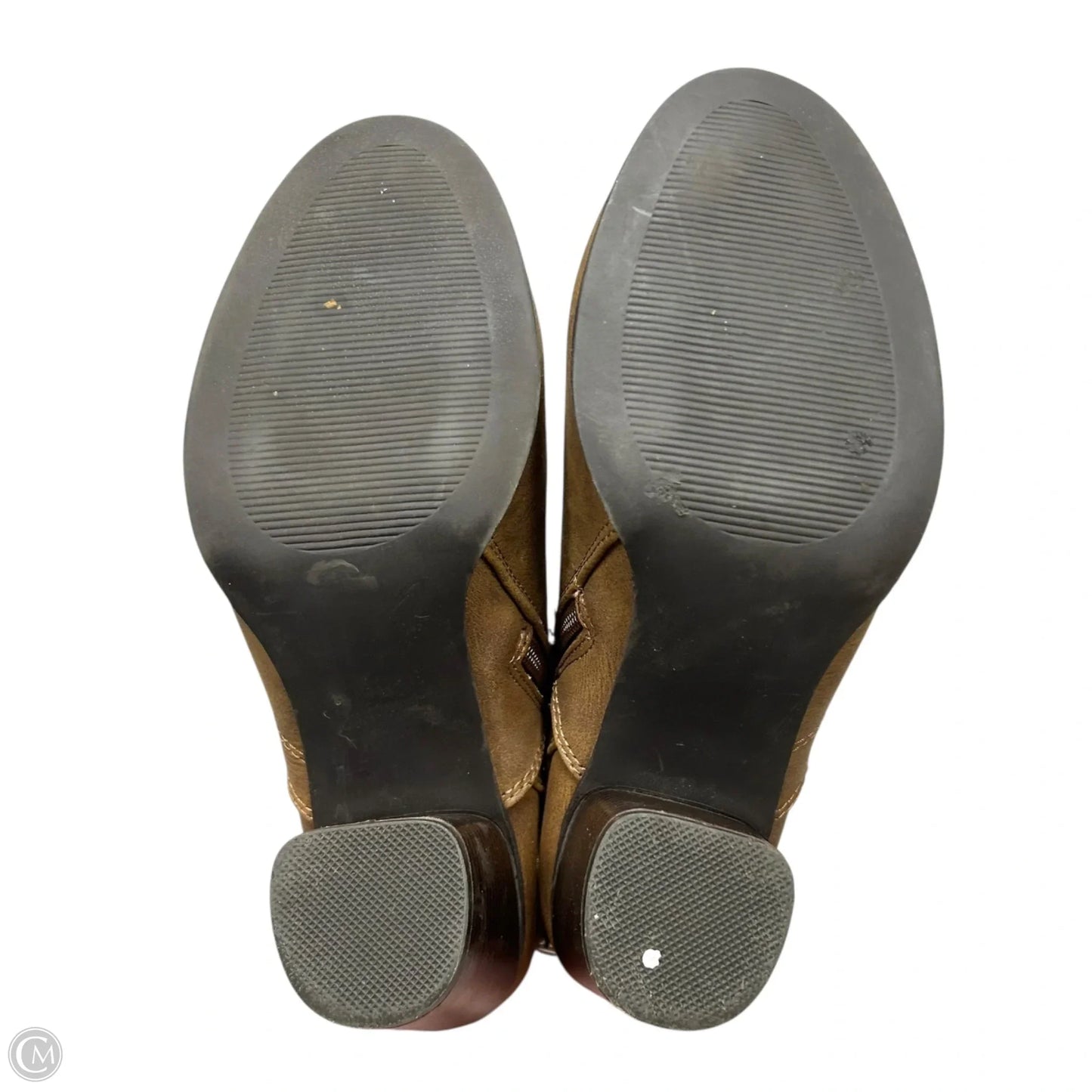 Boots Ankle Heels By Madden Girl In Tan, Size: 8.5