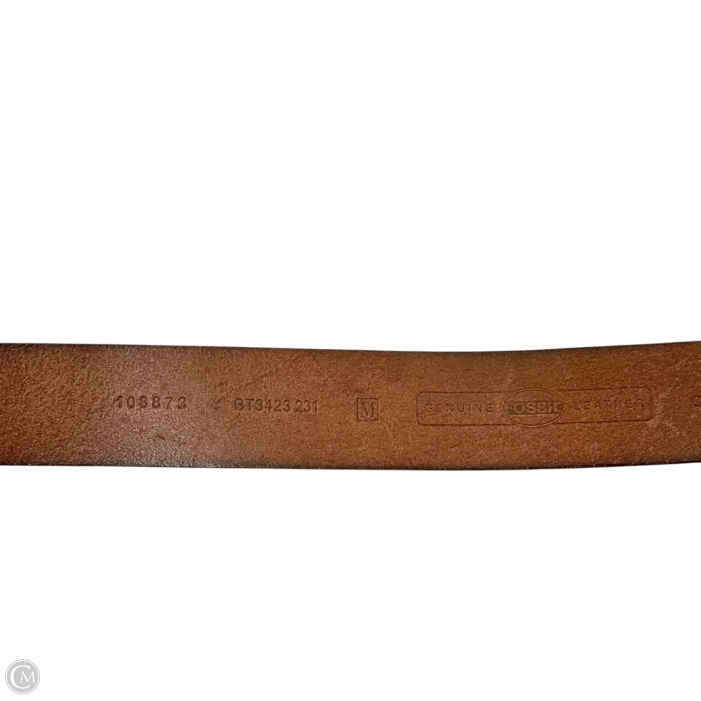 Belt Leather By Fossil, Size: Medium