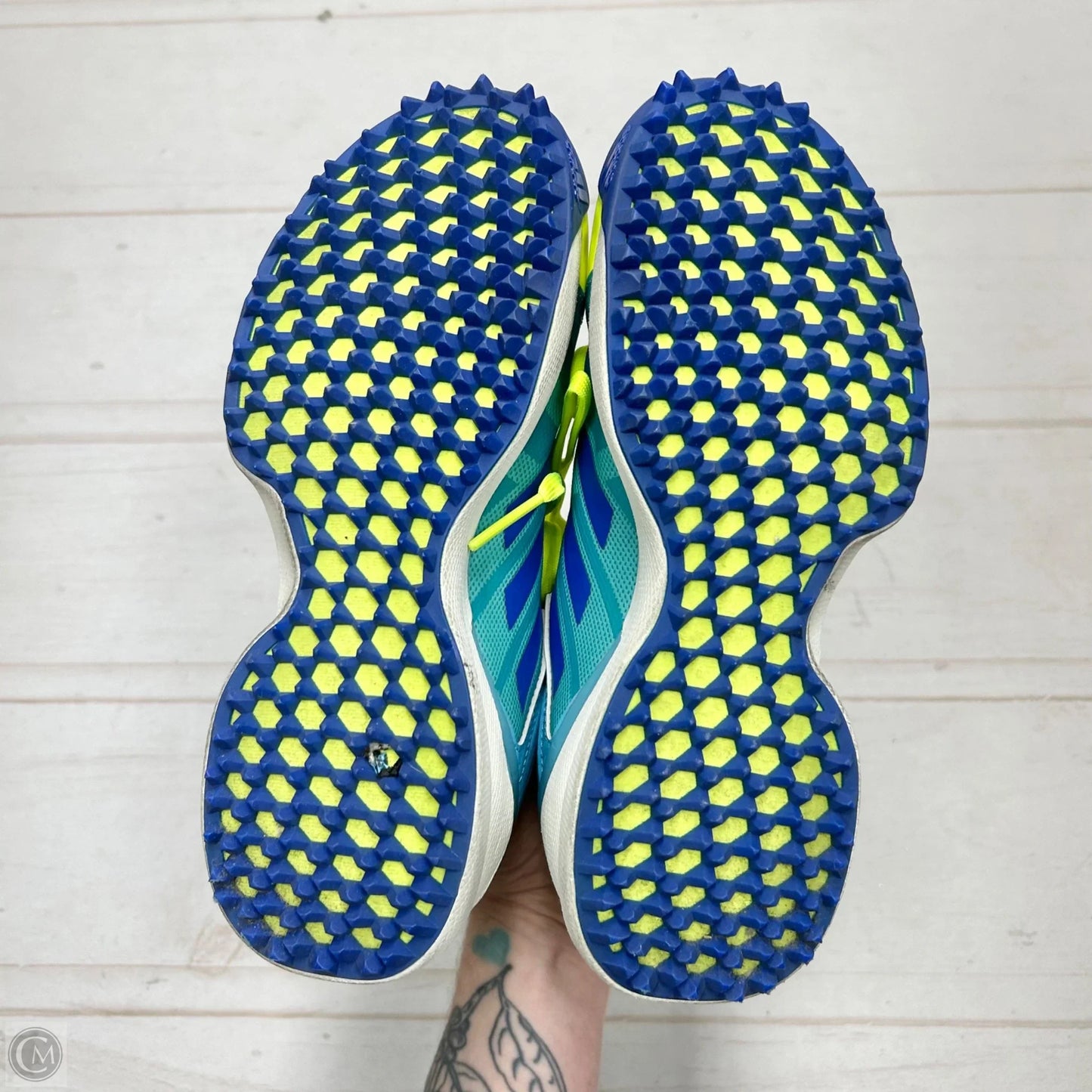 Shoes Athletic By Adidas In Blue & Green, Size: 6