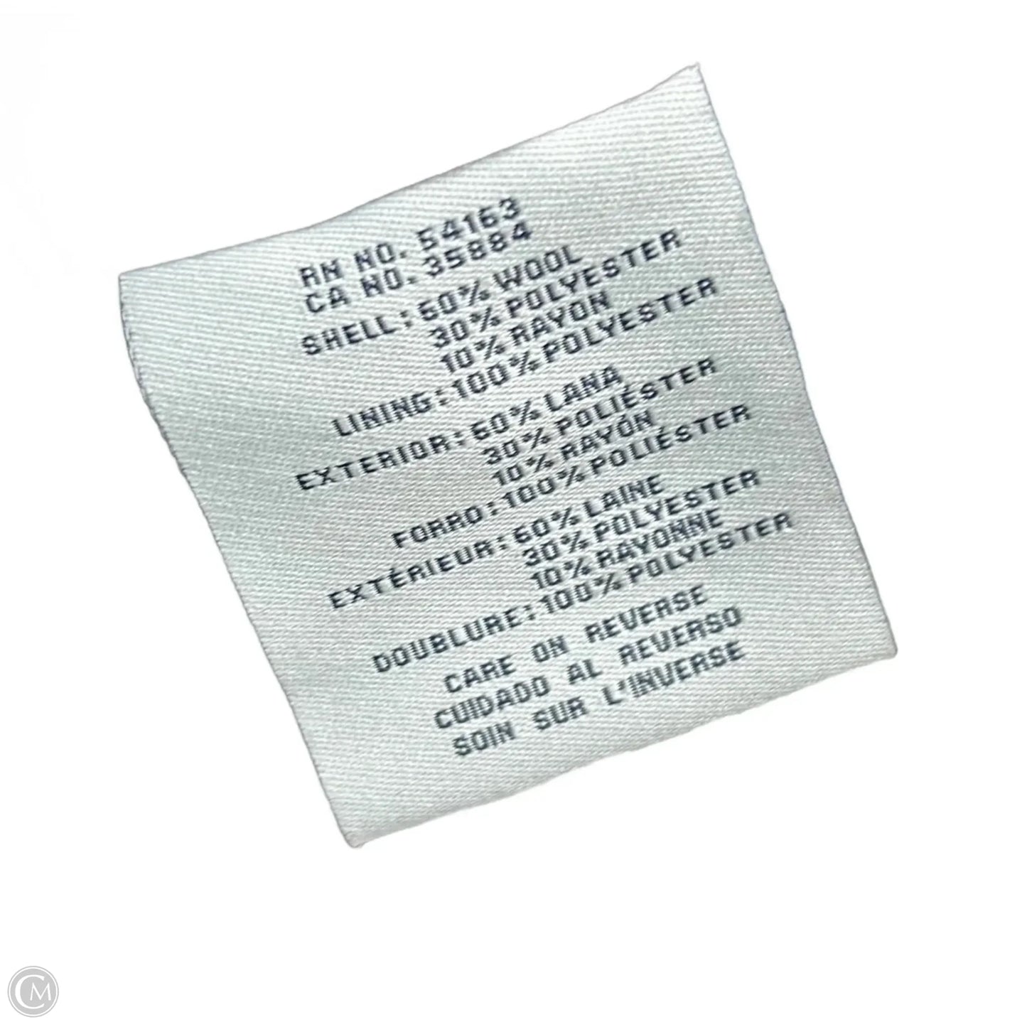 Coat Peacoat By Cole-haan In Maroon, Size: M