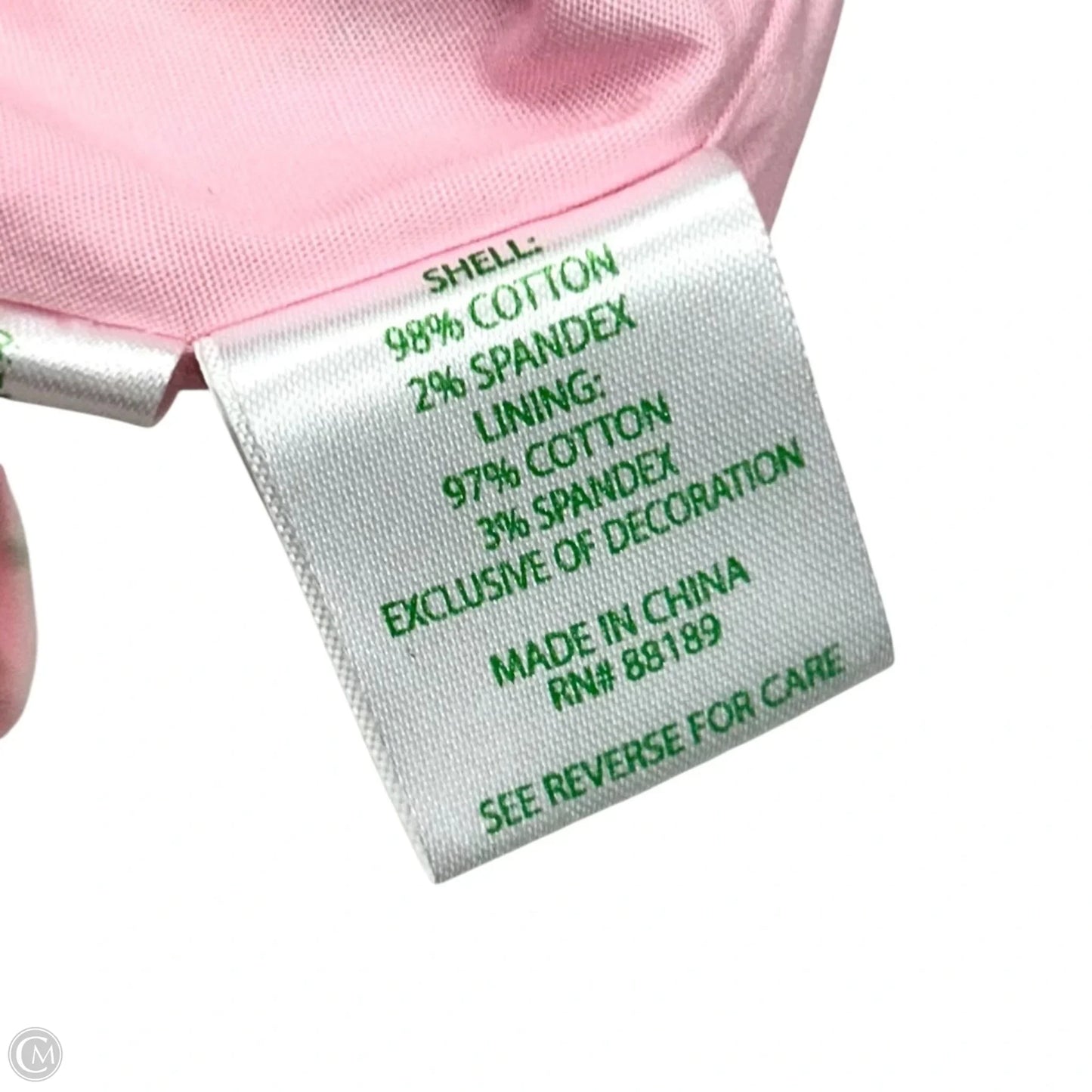 Dress Designer By Lilly Pulitzer In Green & Pink, Size: M