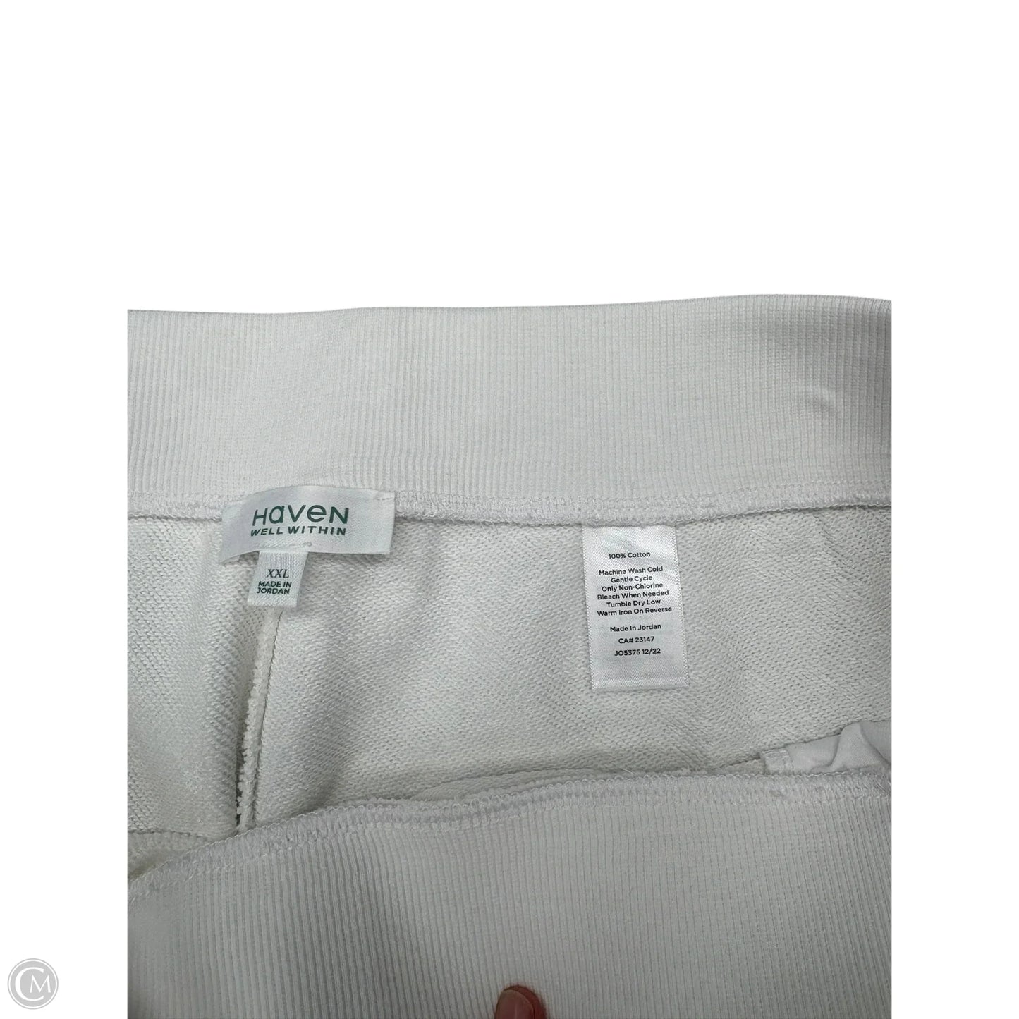 Athletic Pants By Haven In White, Size: Xxl