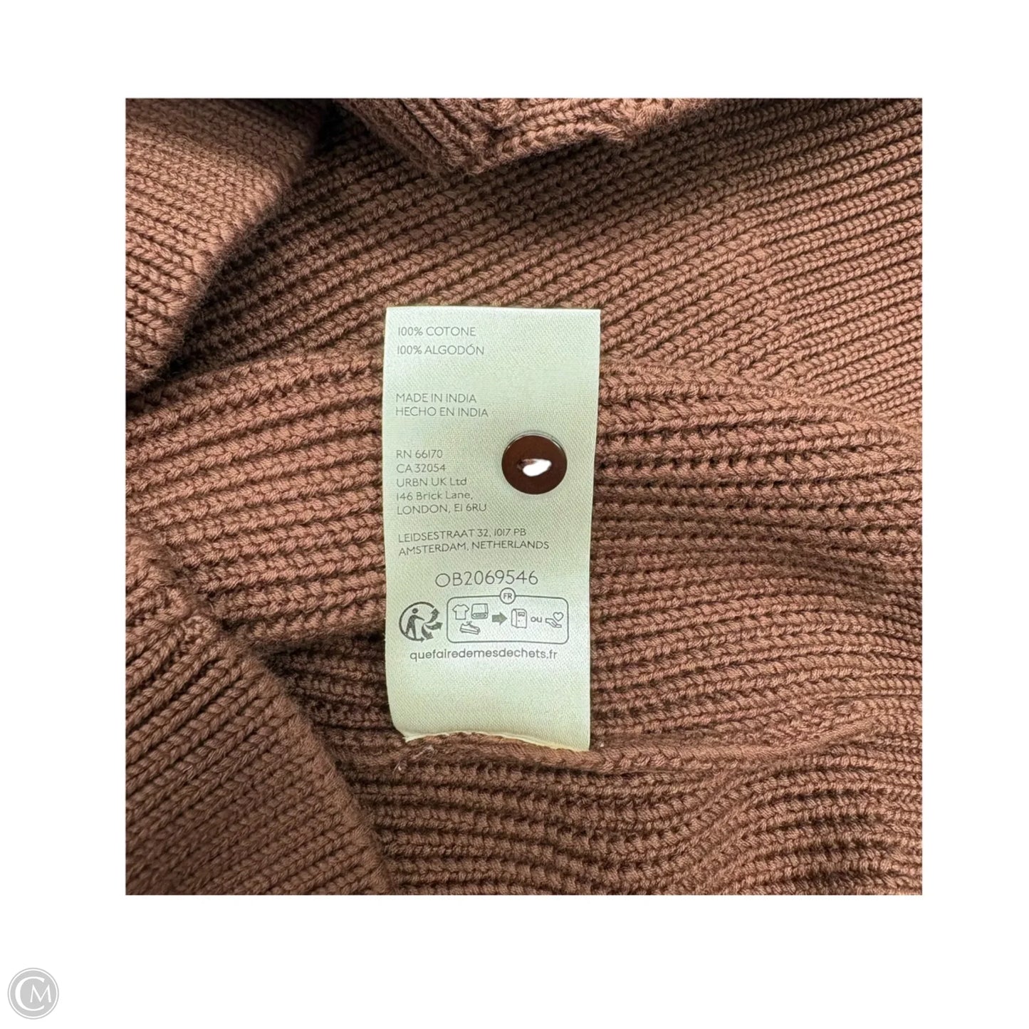 Vest Sweater By Maeve In Brown, Size: M