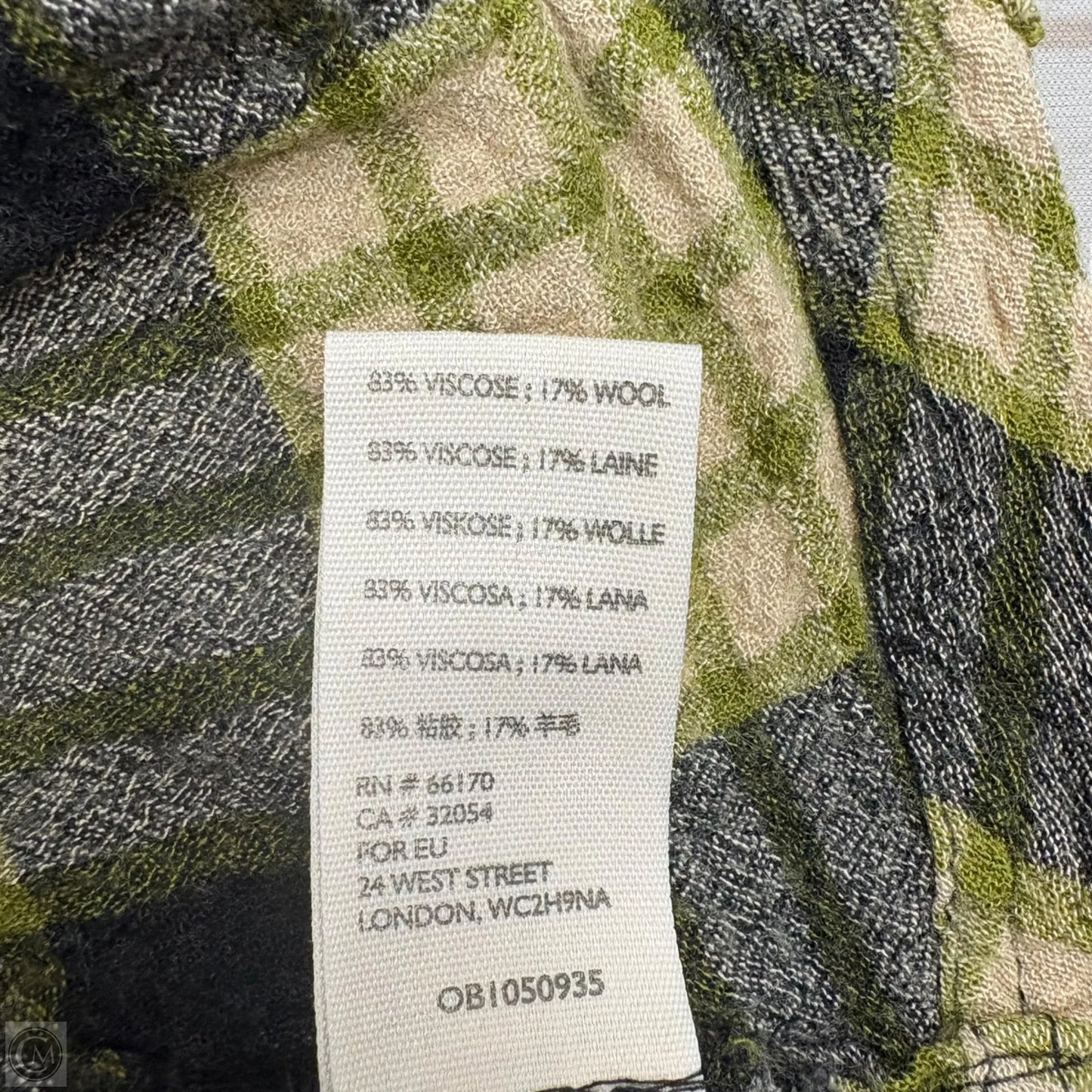 Top 3/4 Sleeve By We The Free In Plaid Pattern, Size: Xs