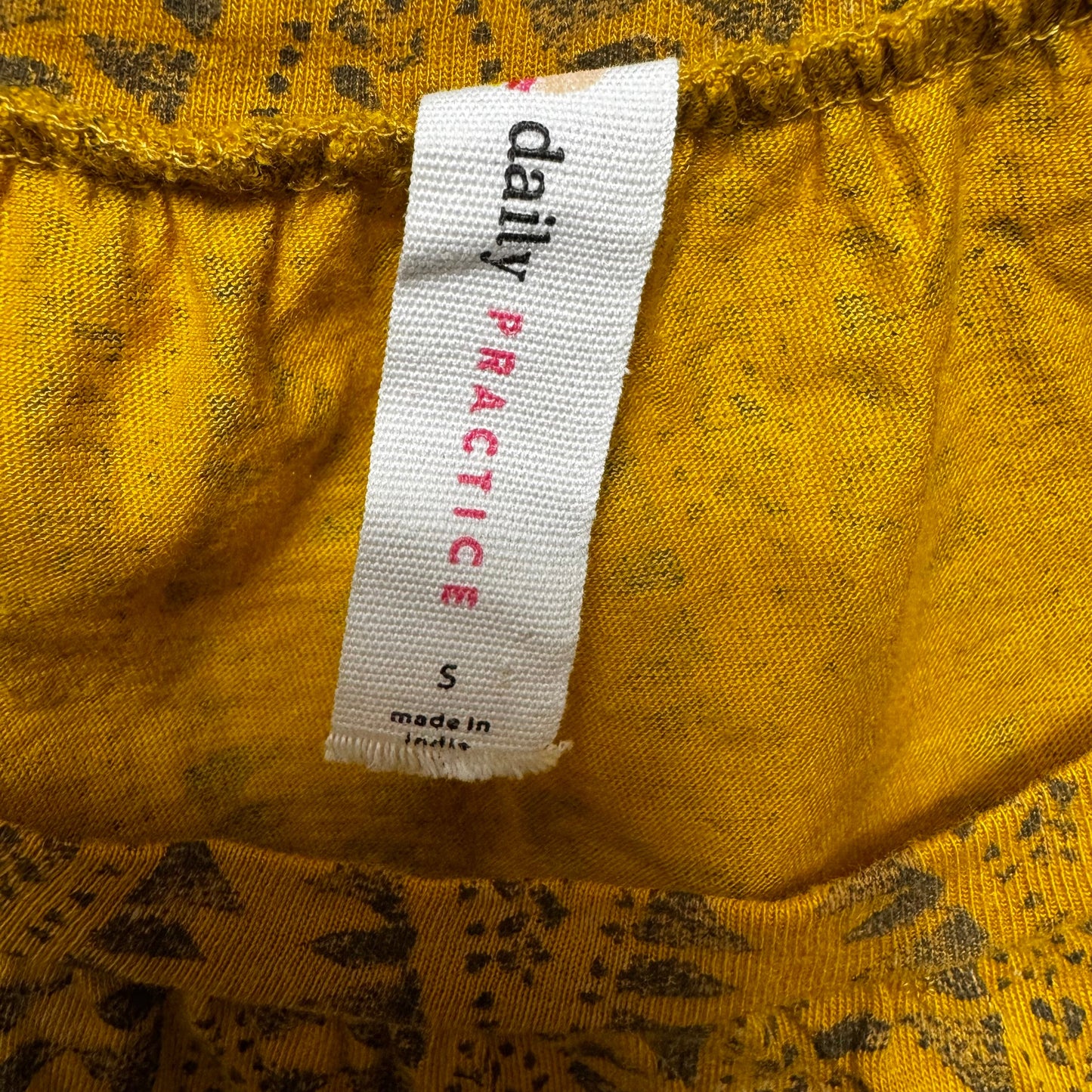 Ikat Print Mini Dress By Daily Practice By Anthropologie In Yellow, Size: S