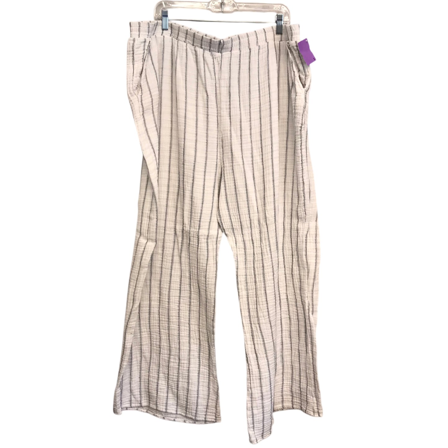 Pants Wide Leg By Fashion Nova In Striped Pattern, Size:24