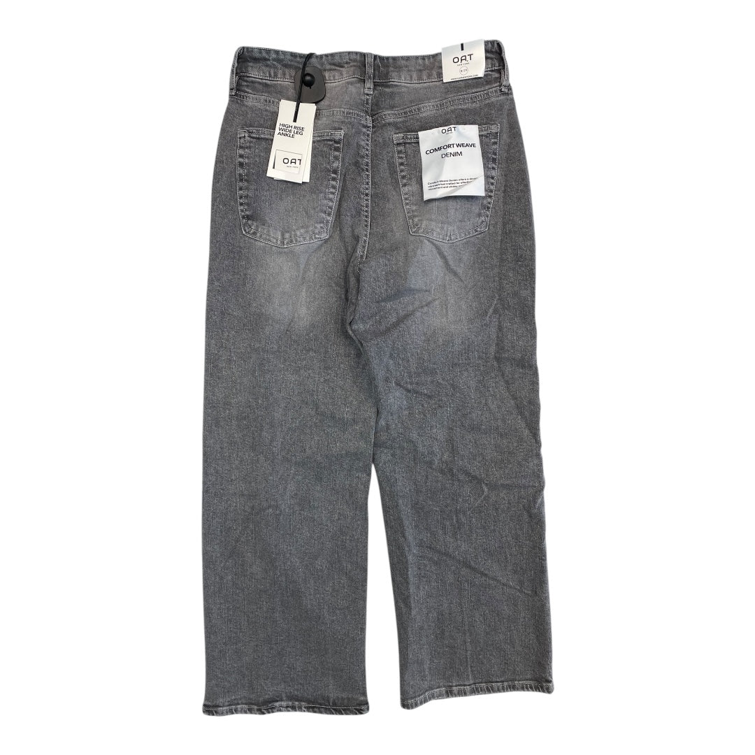 Jeans Wide Leg By Oat In Grey, Size:8