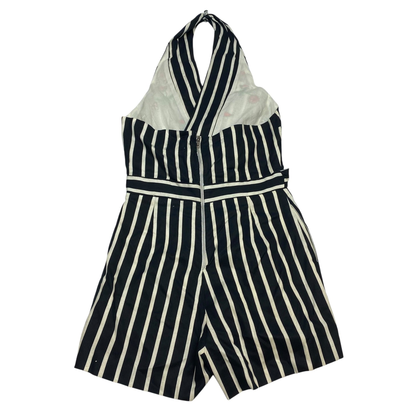 Romper By Judith March In Black & Cream, Size:M