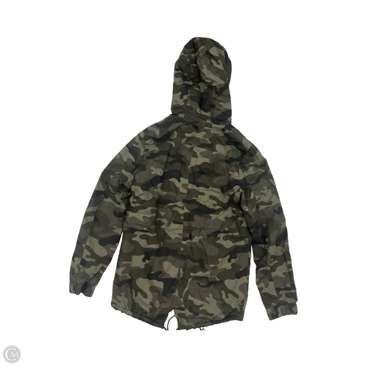 Coat Puffer & Quilted By Love Tree In Camouflage Print, Size: M