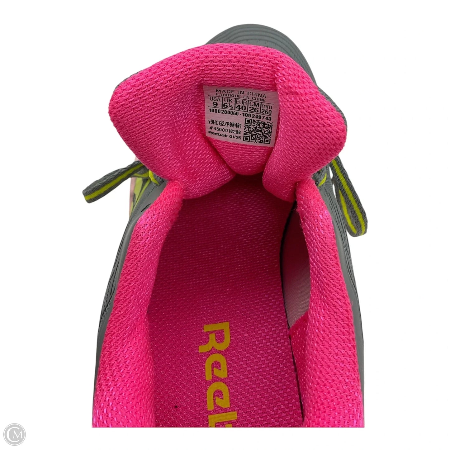 Shoes Sneakers By Reebok In Grey & Pink, Size: 9