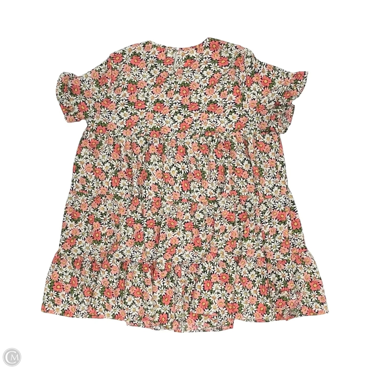 Dress Casual Short By Shein In Floral Print, Size: 4x