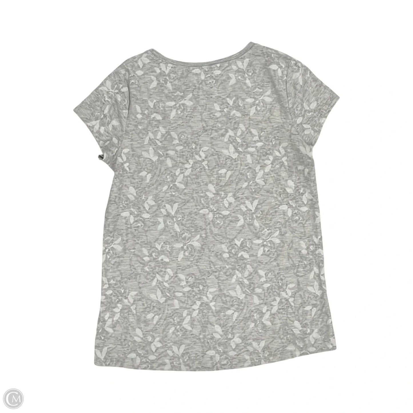 Top Short Sleeve By Simply Vera In Grey, Size: M