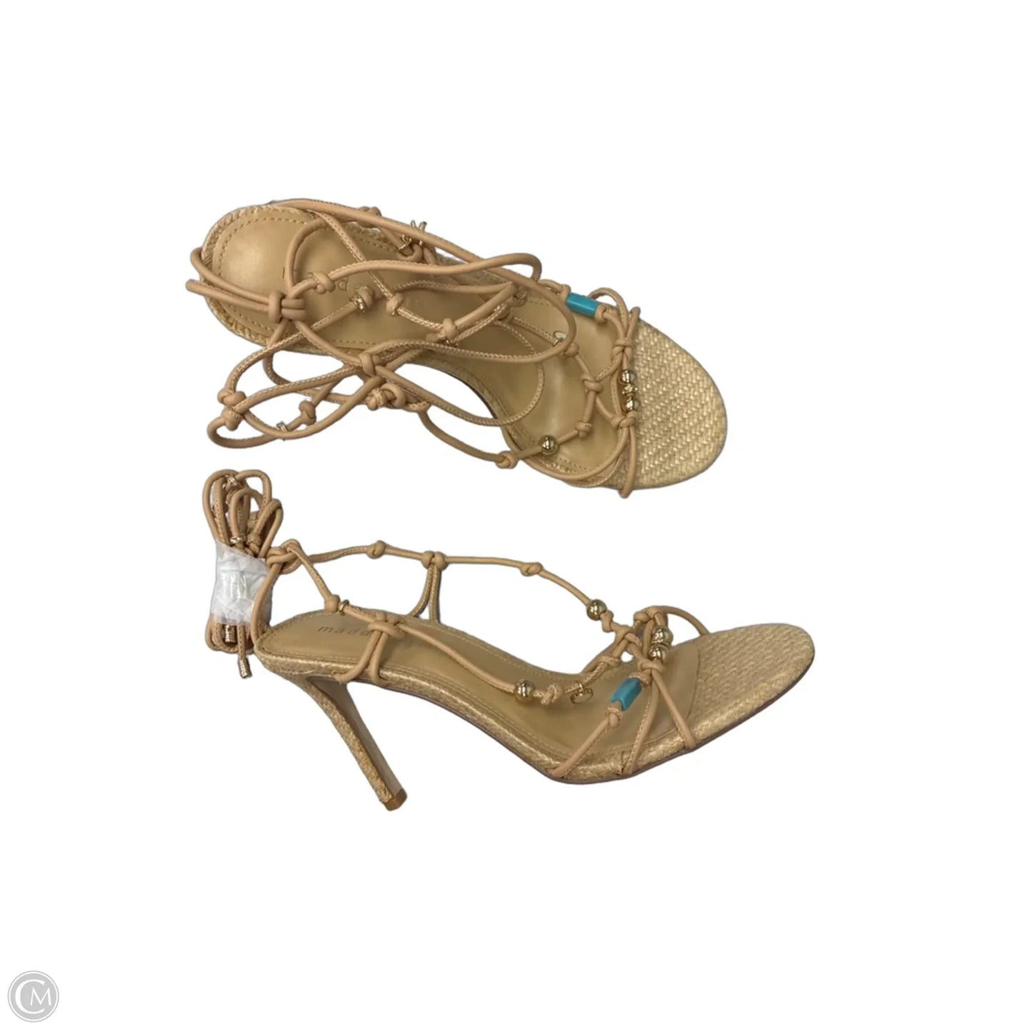 Sandals Heels Kitten By Madden Girl In Brown, Size: 8