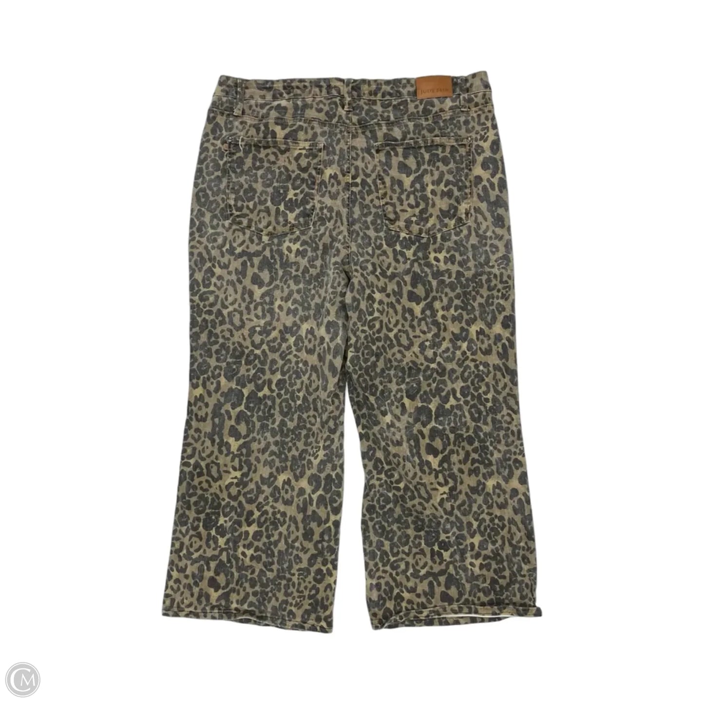 Jeans Wide Leg By Judy Blue In Leopard Print, Size: 24