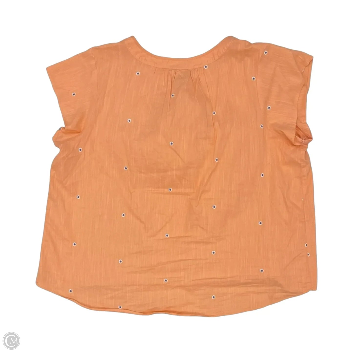 Blouse Short Sleeve By St Johns Bay In Orange, Size: 2x