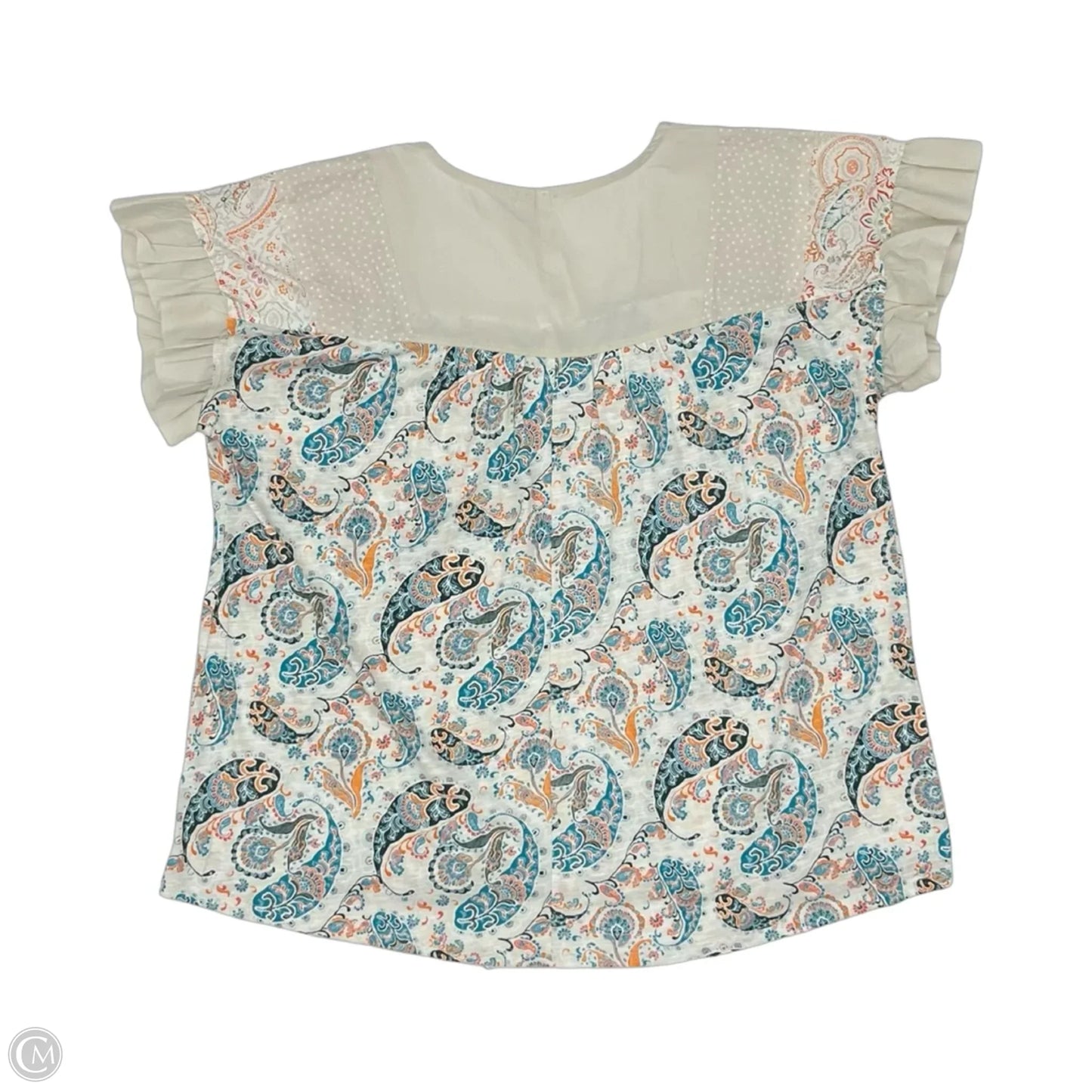 Blouse Sleeveless By Cato In Paisley Print, Size: 1x