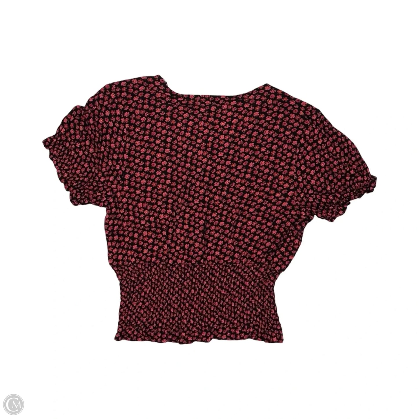 Blouse Short Sleeve By Paper Crane In Floral Print, Size: S