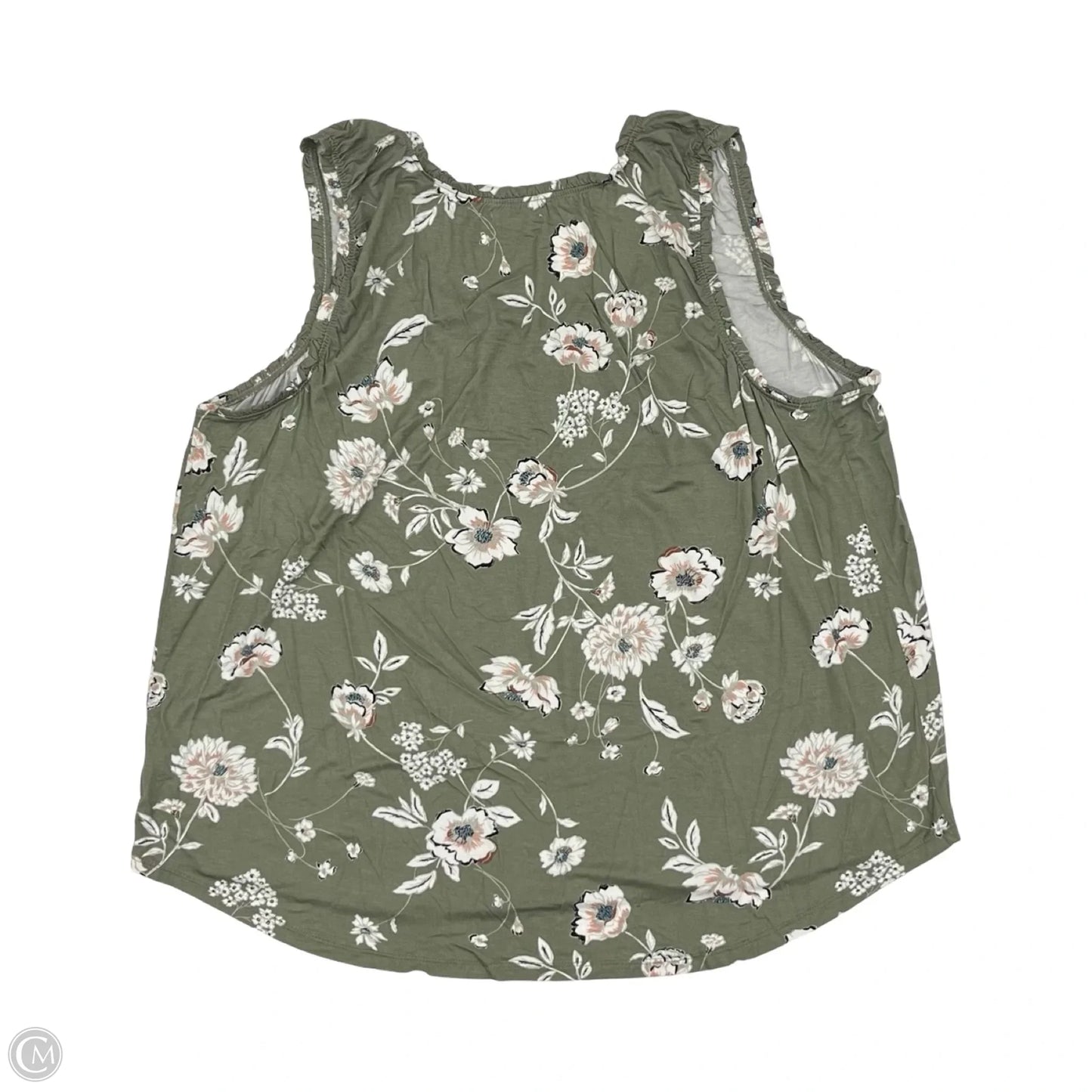 Top Sleeveless By Maurices In Floral Print, Size: 2x