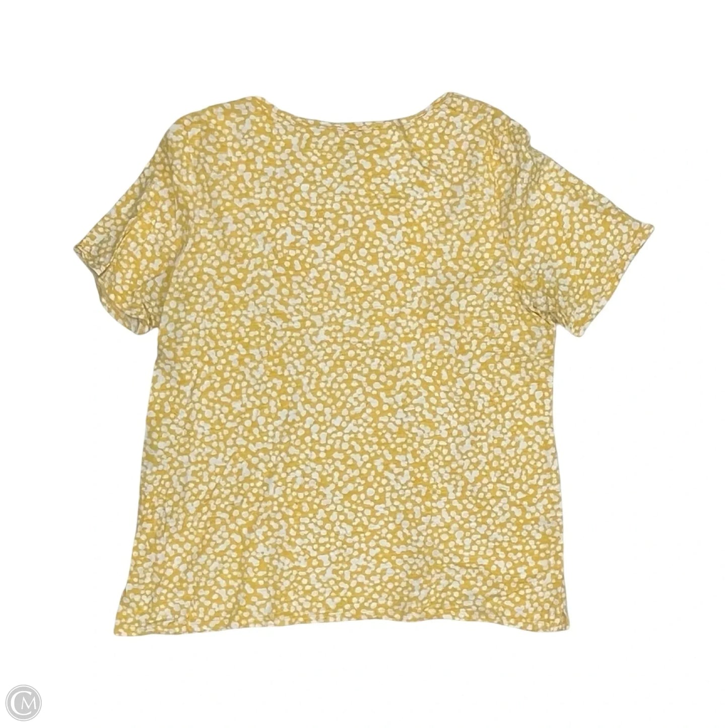 Top Short Sleeve By Chicos In Yellow, Size: 2