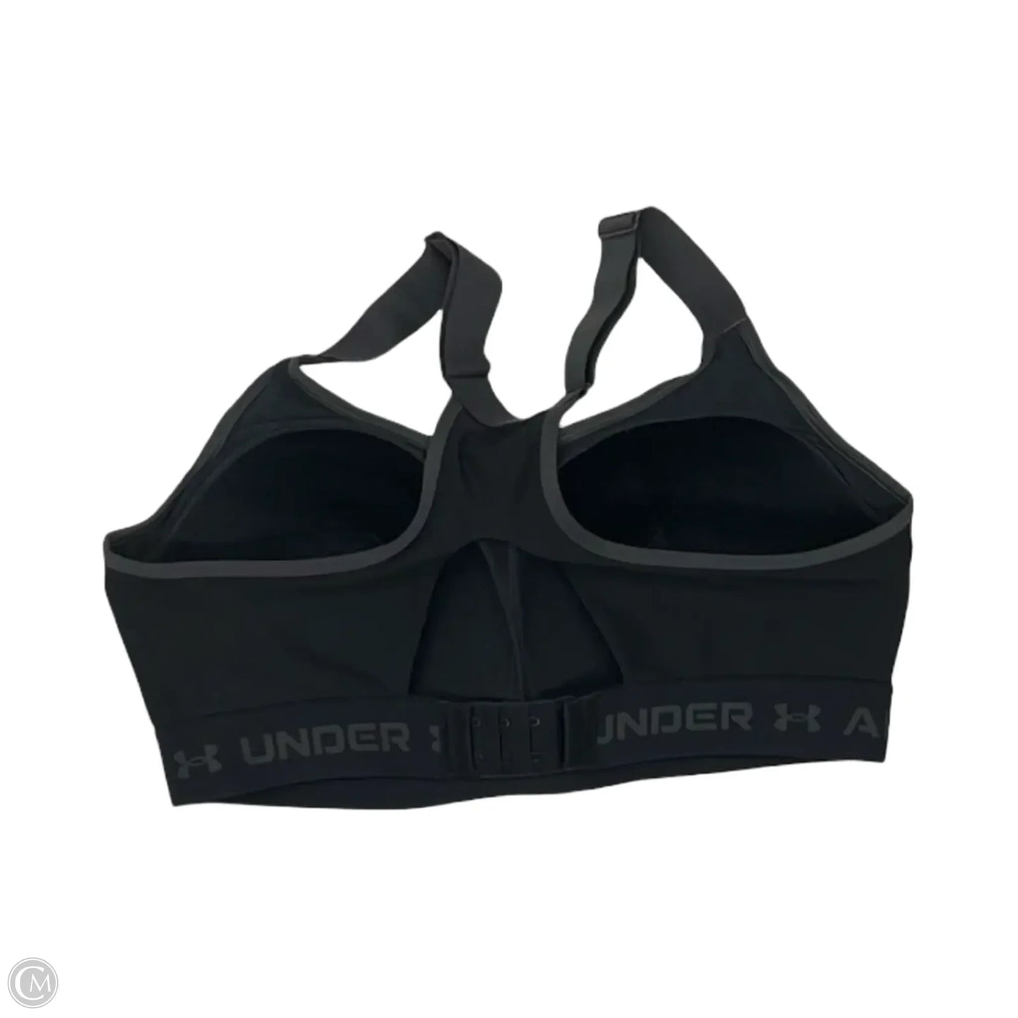 Athletic Bra By Under Armour In Black & Grey, Size: L